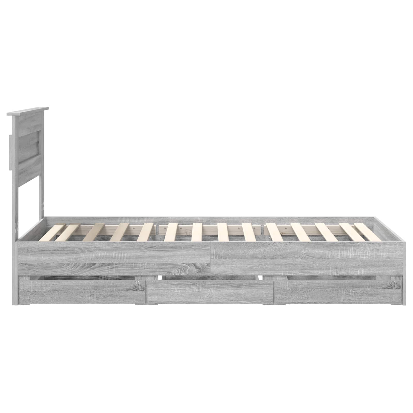 Cadre de lit Gris Sonoma 100 x 200 cm Bois Ingénierie - XIOS