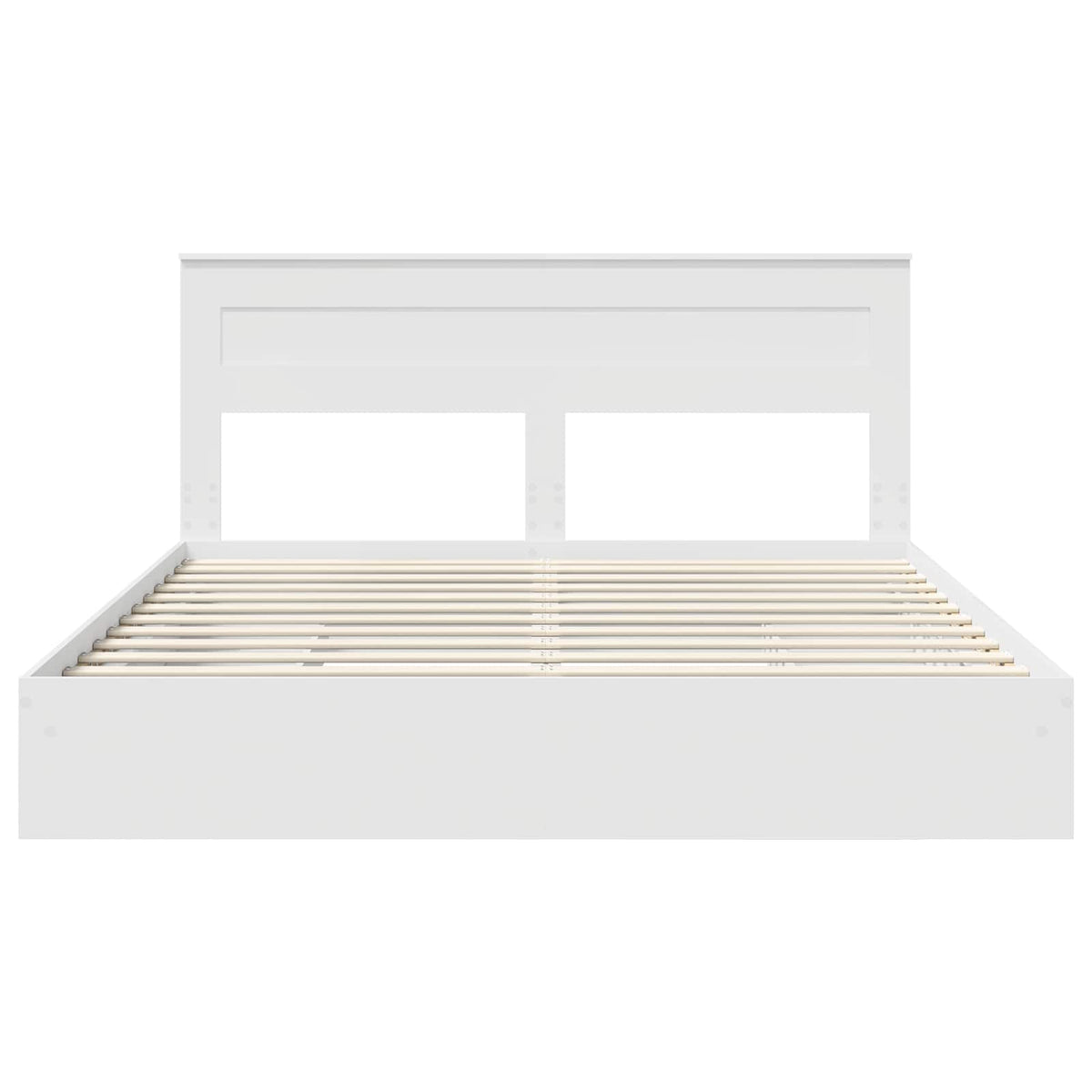 Lit de Rangement Blanc 180 x 200 cm Bois d'ingénierie