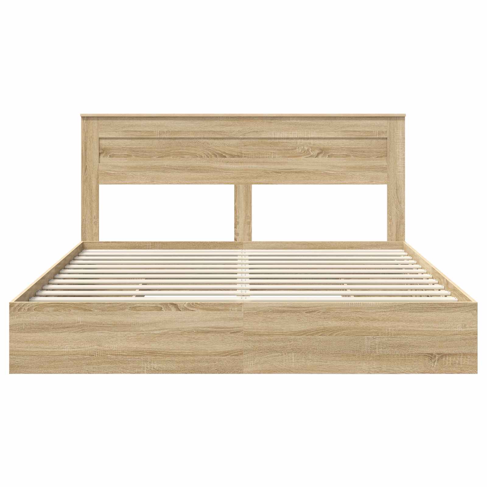 Lit de Rangement Chêne Sonoma 180 x 200 cm Bois d'ingénierie - XIOS