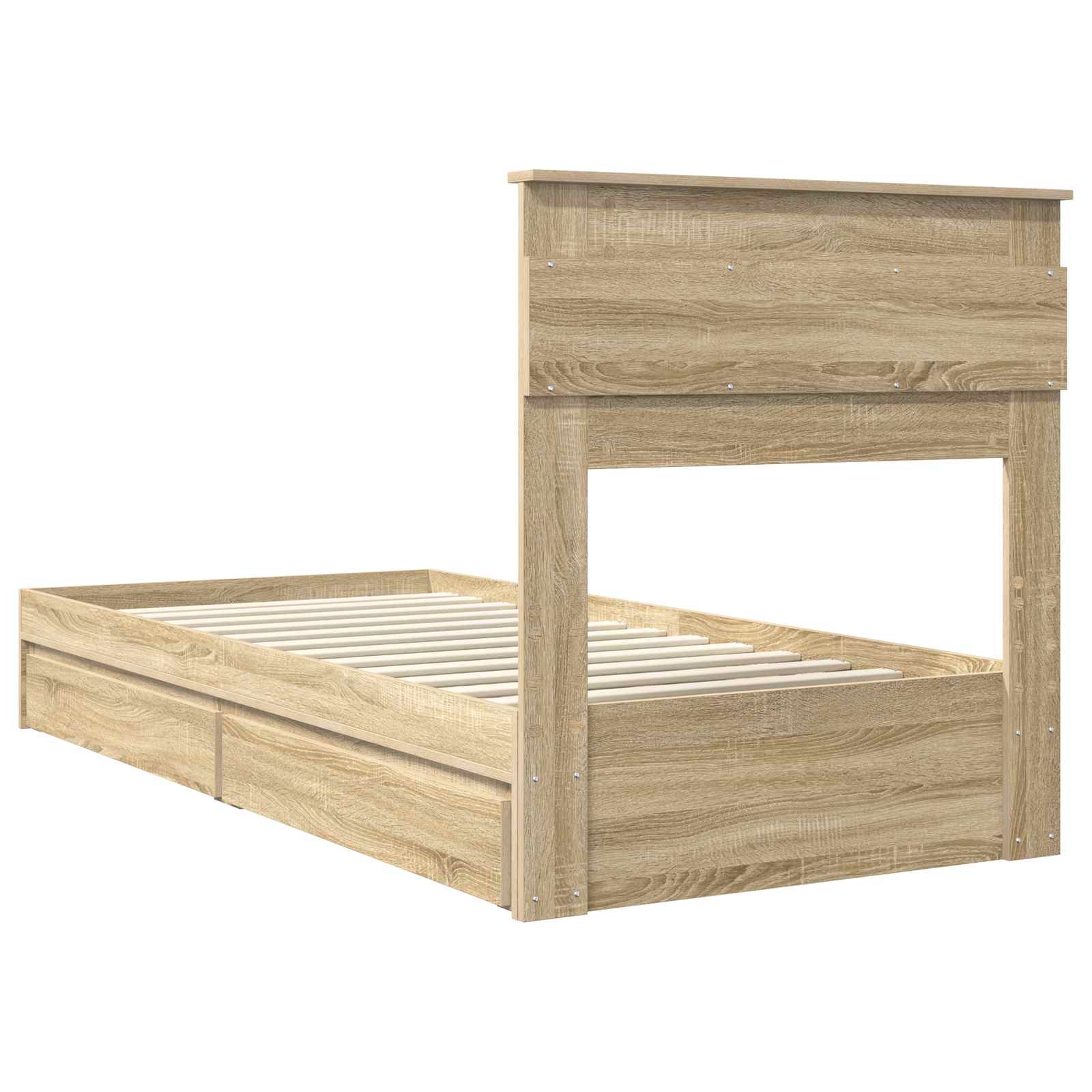 Cadre de lit Chêne Sonoma 100 x 200 cm Bois d'ingénierie - XIOS