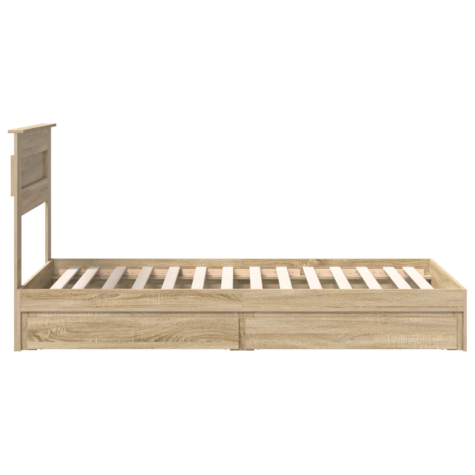 Cadre de lit Chêne Sonoma 100 x 200 cm Bois d'ingénierie - XIOS