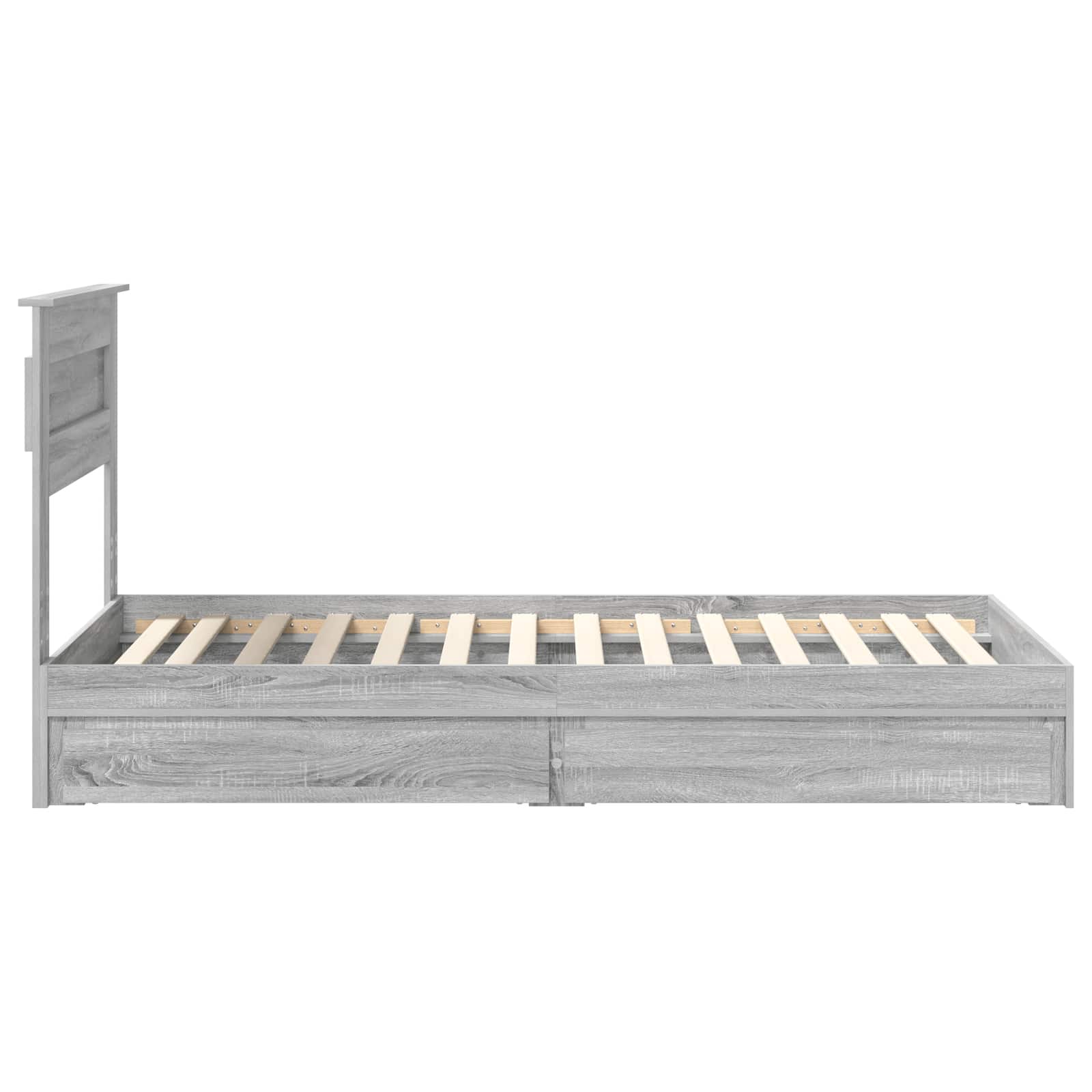 Lit de Rangement Gris Sonoma 100 x 200 cm Bois d'ingénierie - XIOS