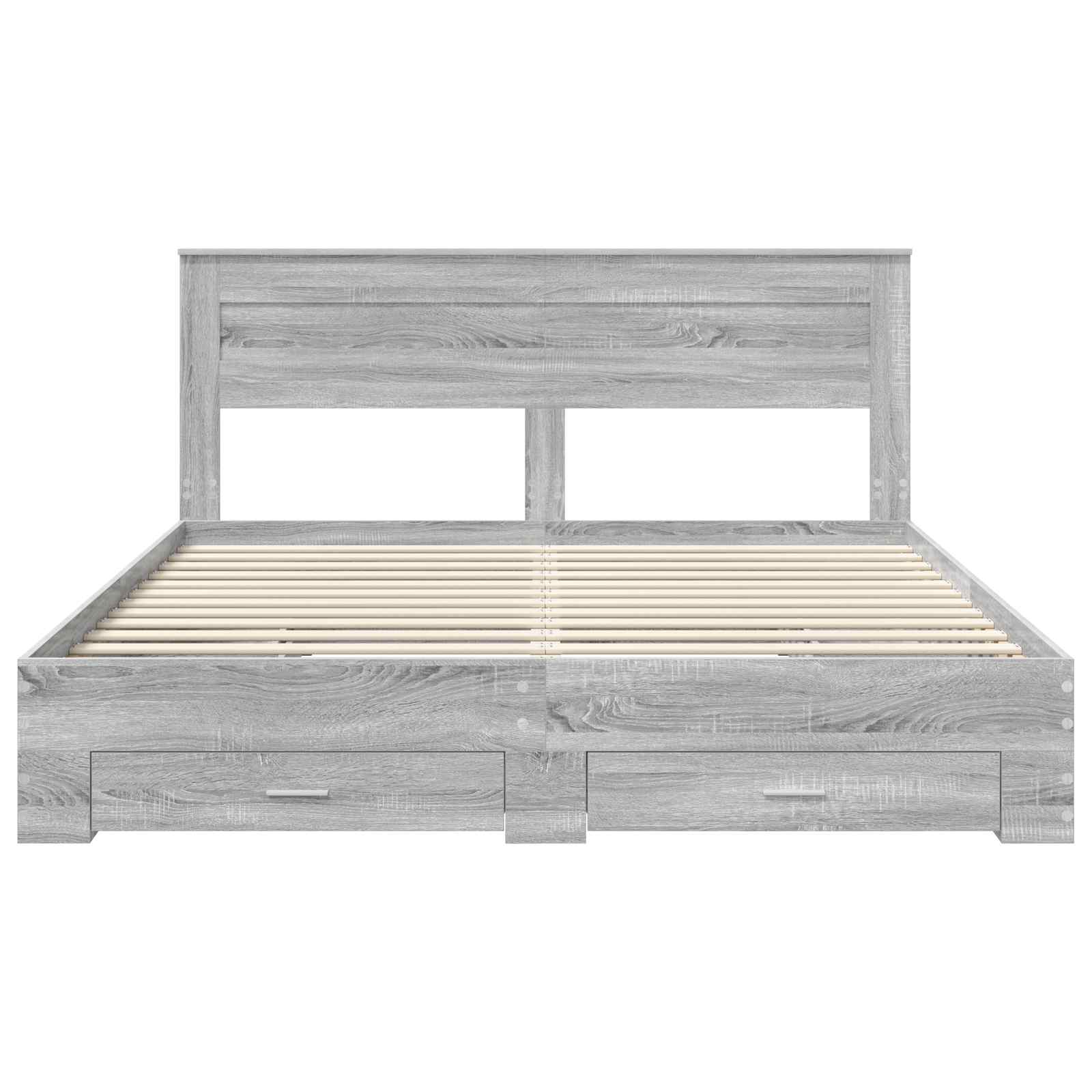 Cadre de lit avec tiroir avec tête de lit Bois d'ingénierie - XIOS