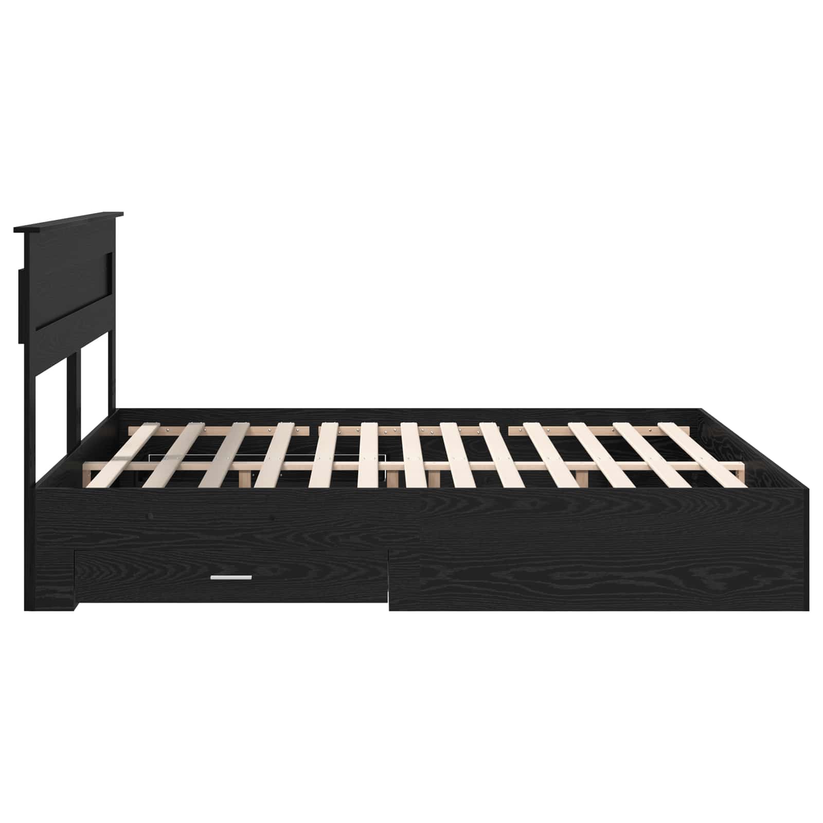 Cadre de lit Chêne noir 180 x 200 cm Bois d'ingénierie - XIOS