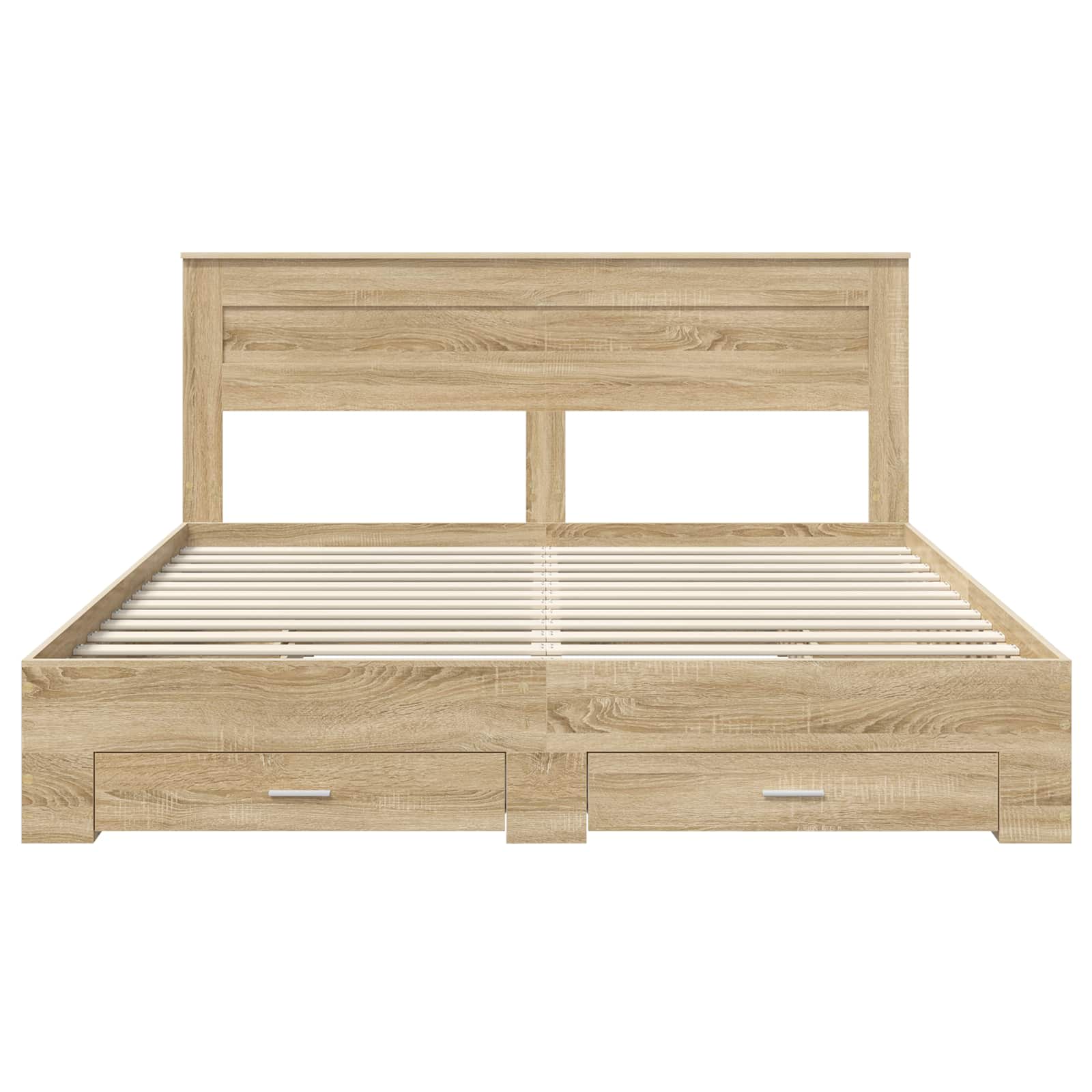 Cadre de lit avec tiroir avec tête de lit Bois d'ingénierie - XIOS