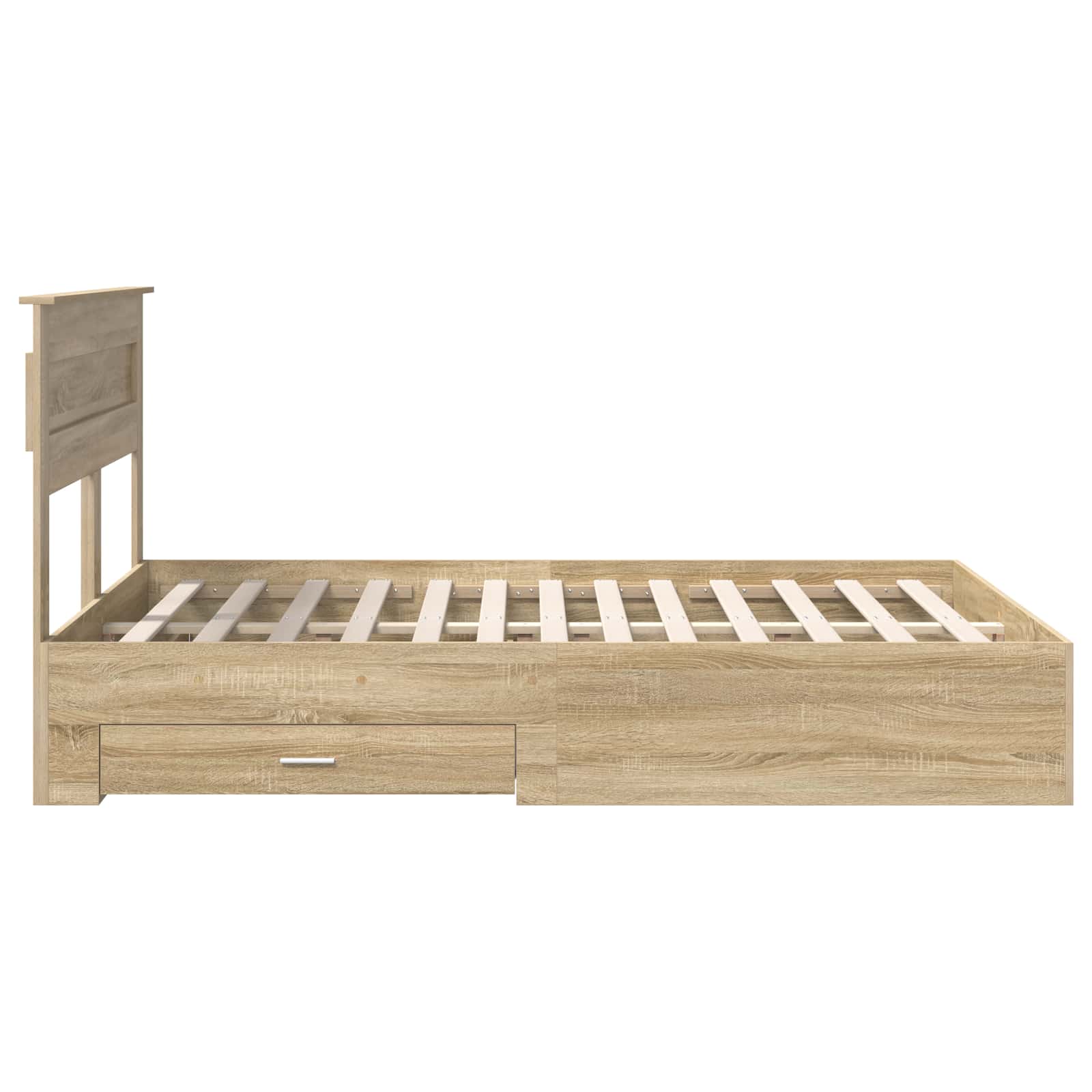 Cadre de lit Chêne Sonoma 150 x 200 cm Bois d'ingénierie - XIOS