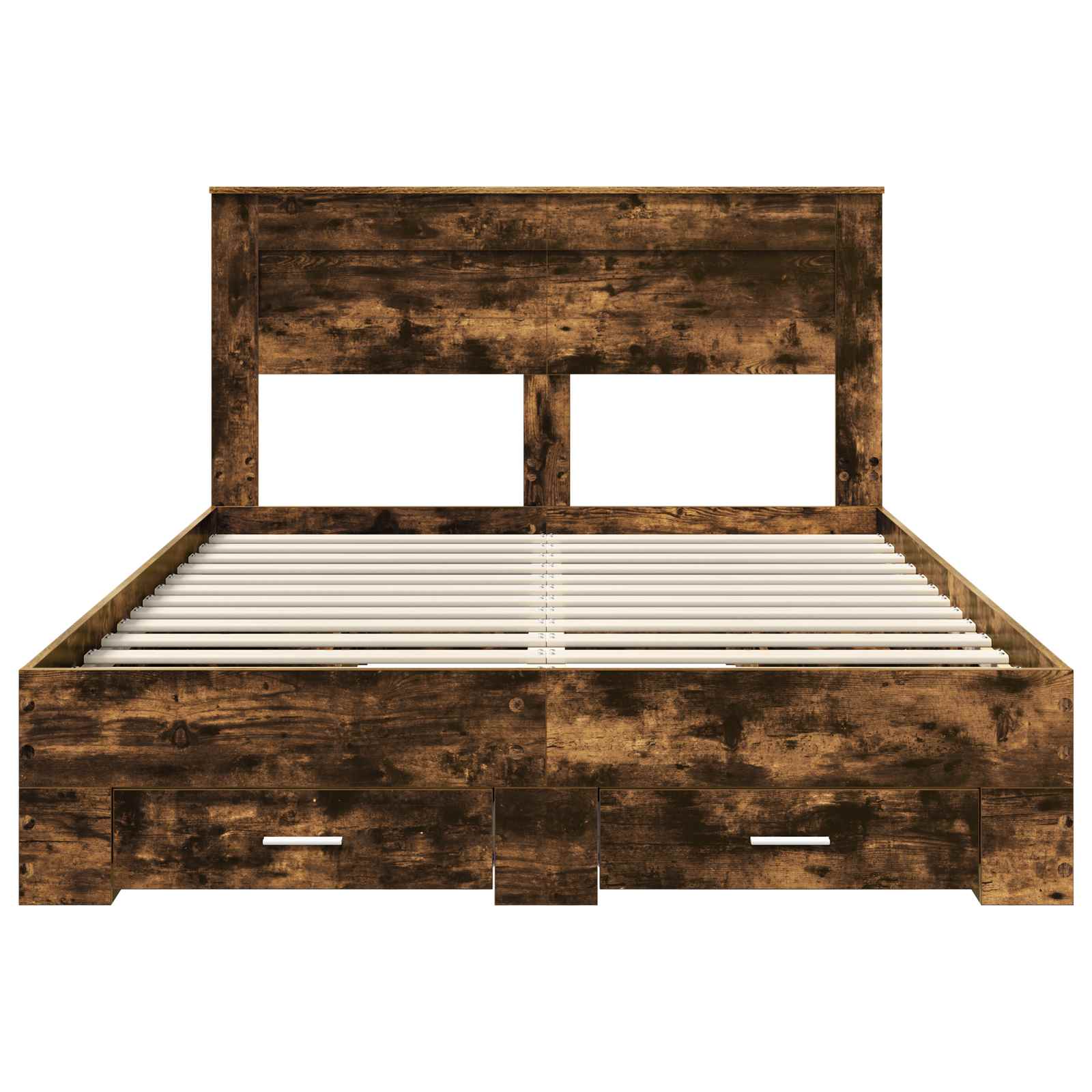 Cadre de lit Chêne fumé 150 x 200 cm Bois d'ingénierie - XIOS