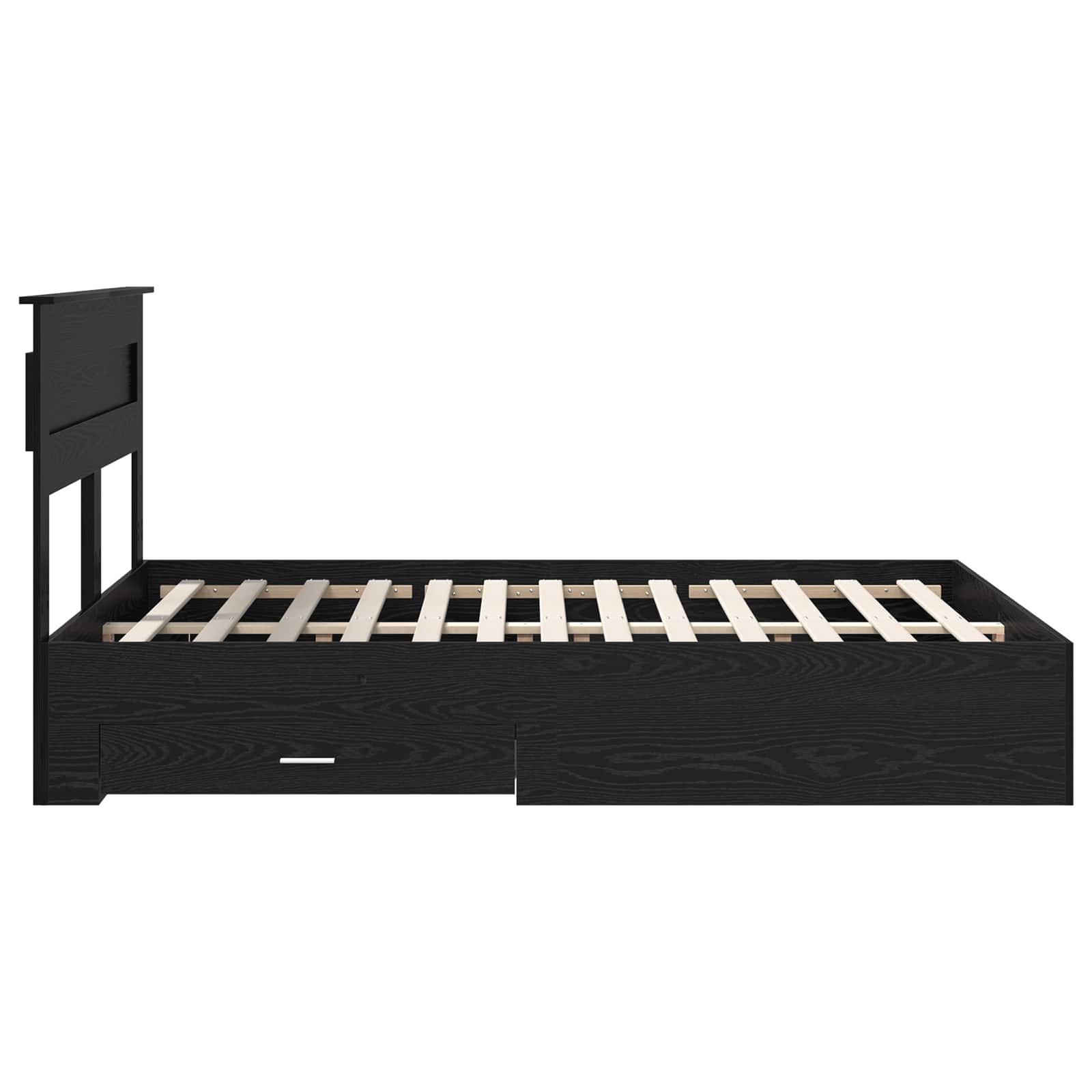 Cadre de lit Chêne noir 140 x 190 cm Bois d'ingénierie - XIOS