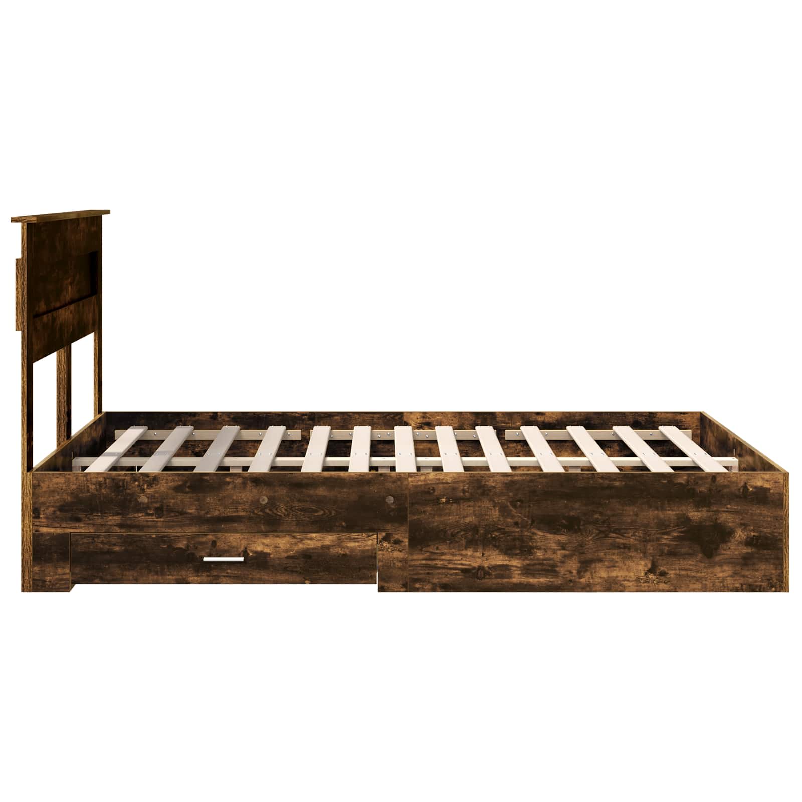 Cadre de lit Chêne fumé 140 x 190 cm Bois d'ingénierie - XIOS