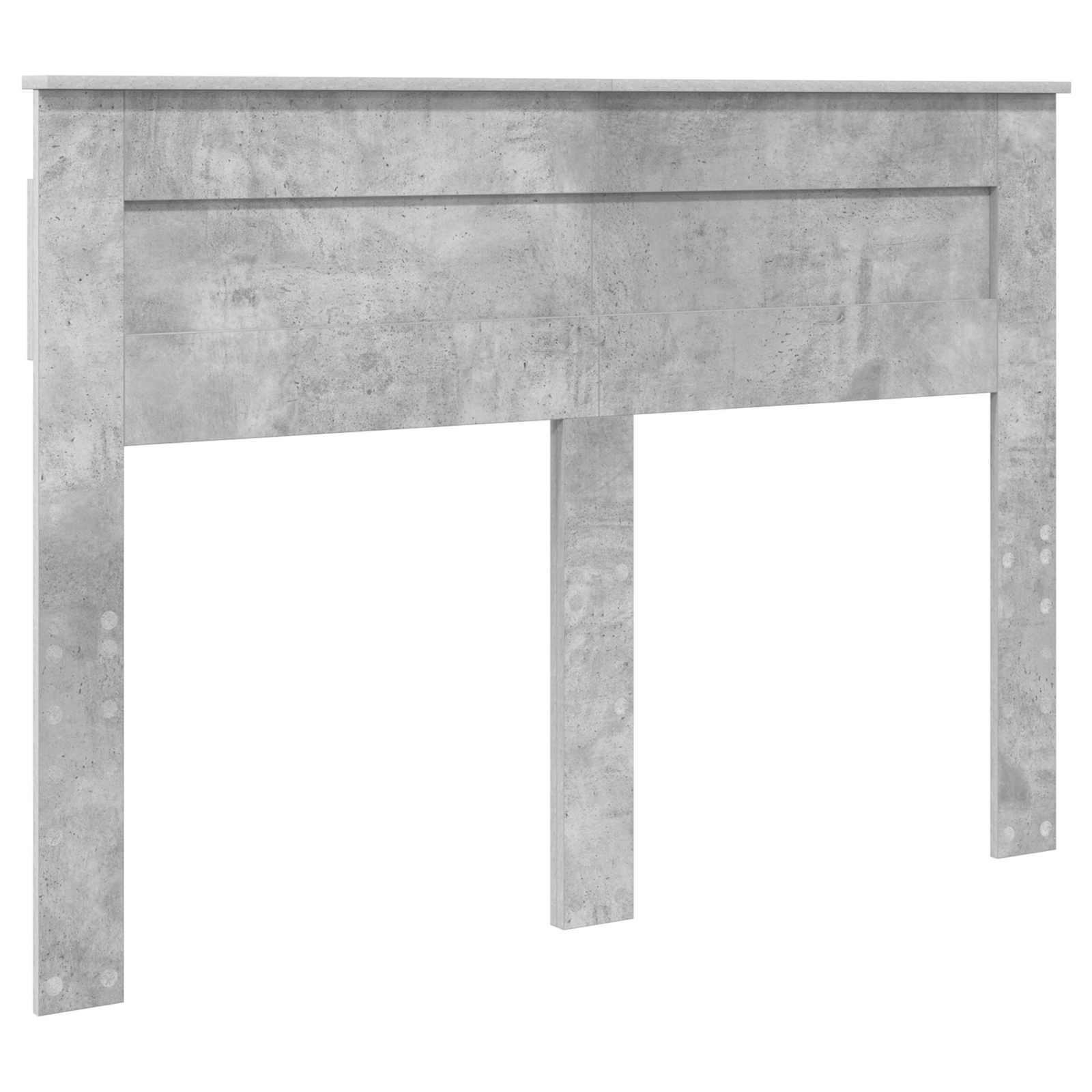 Cadre de lit Gris béton 140 x 200 cm Bois d'ingénierie - XIOS