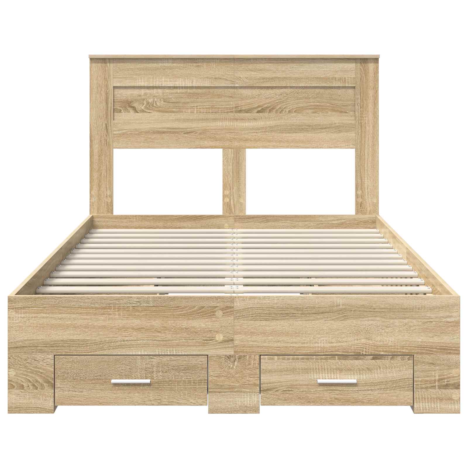 Cadre de lit Chêne Sonoma 135 x 190 cm Bois d'ingénierie - XIOS