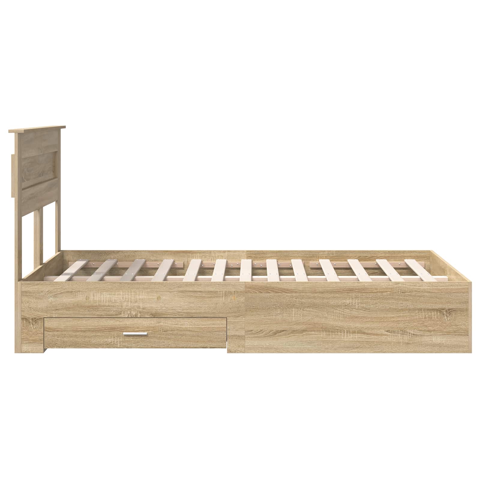 Cadre de lit Chêne Sonoma 135 x 190 cm Bois d'ingénierie - XIOS