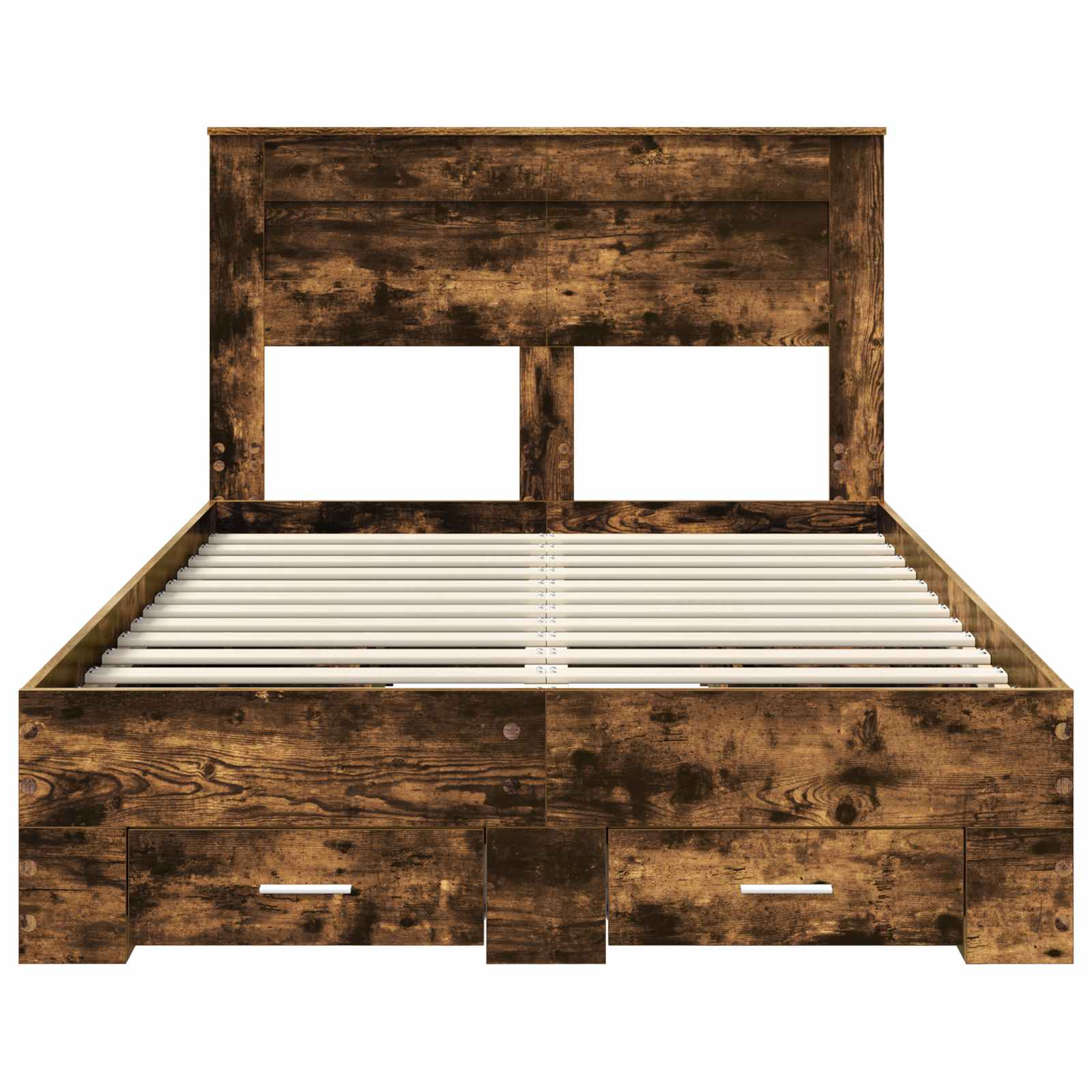 Cadre de lit Chêne fumé 135 x 190 cm Bois d'ingénierie - XIOS