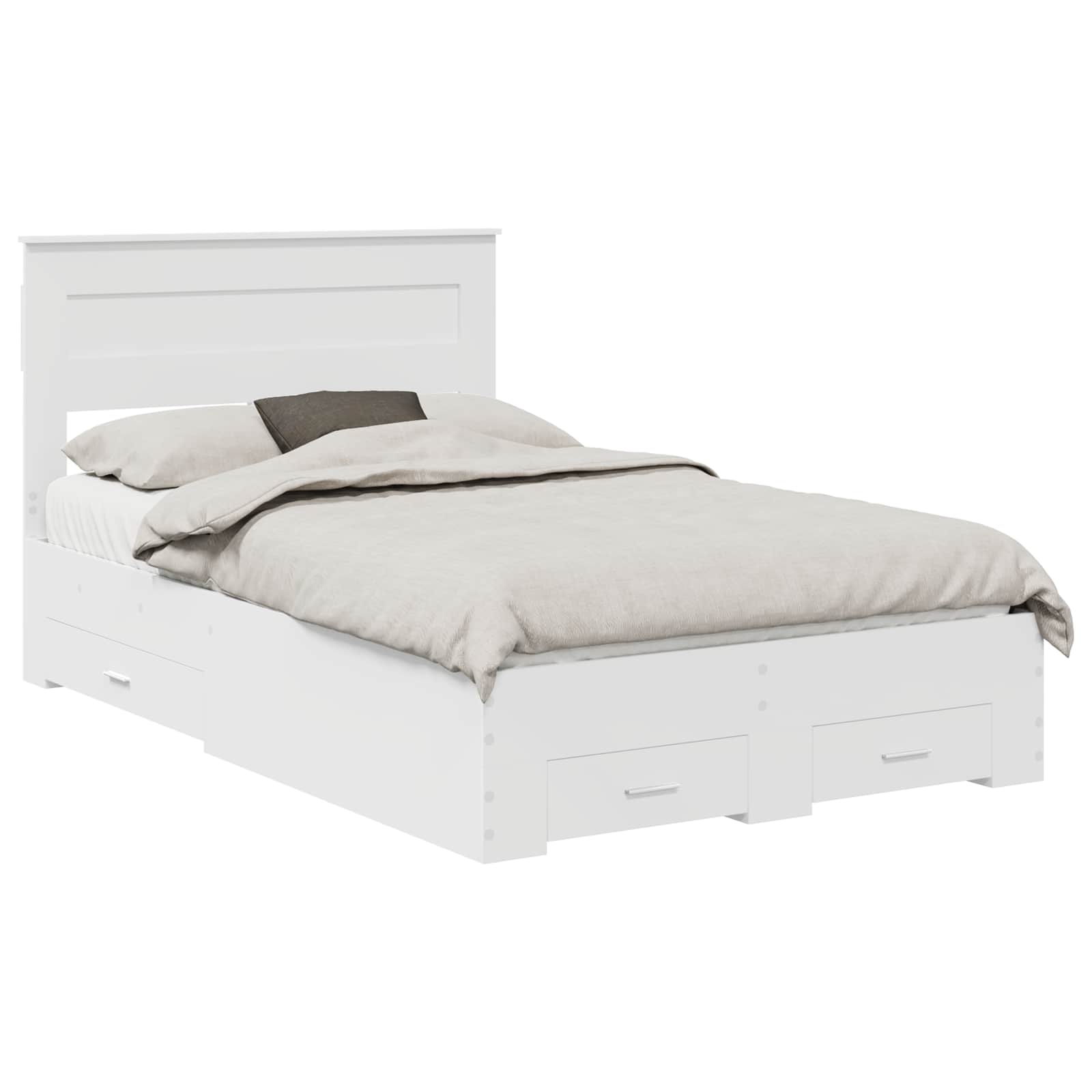 Cadre de lit avec tiroir avec tête de lit Bois d'ingénierie - XIOS