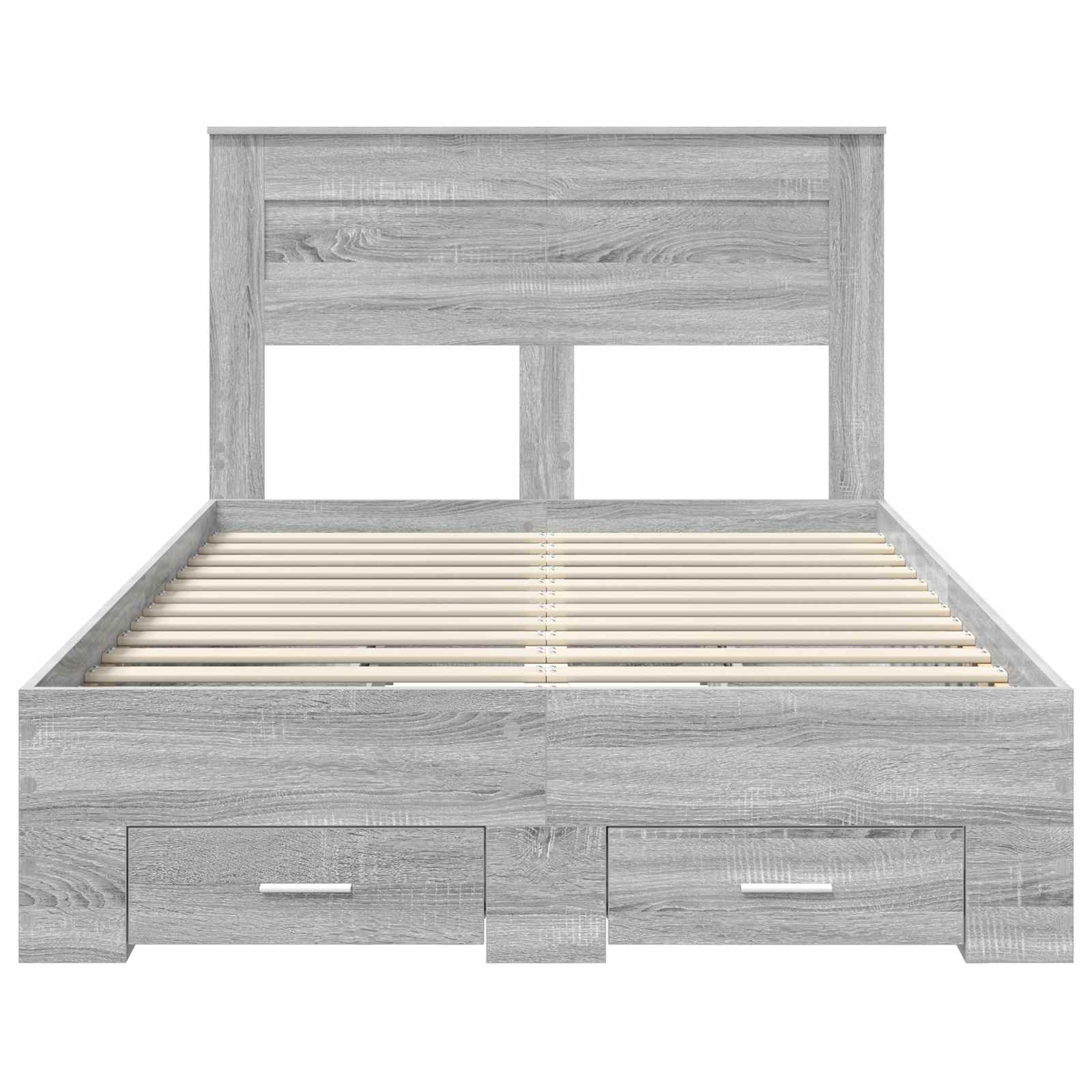 Cadre de lit Gris Sonoma 120 x 190 cm Bois d'ingénierie - XIOS