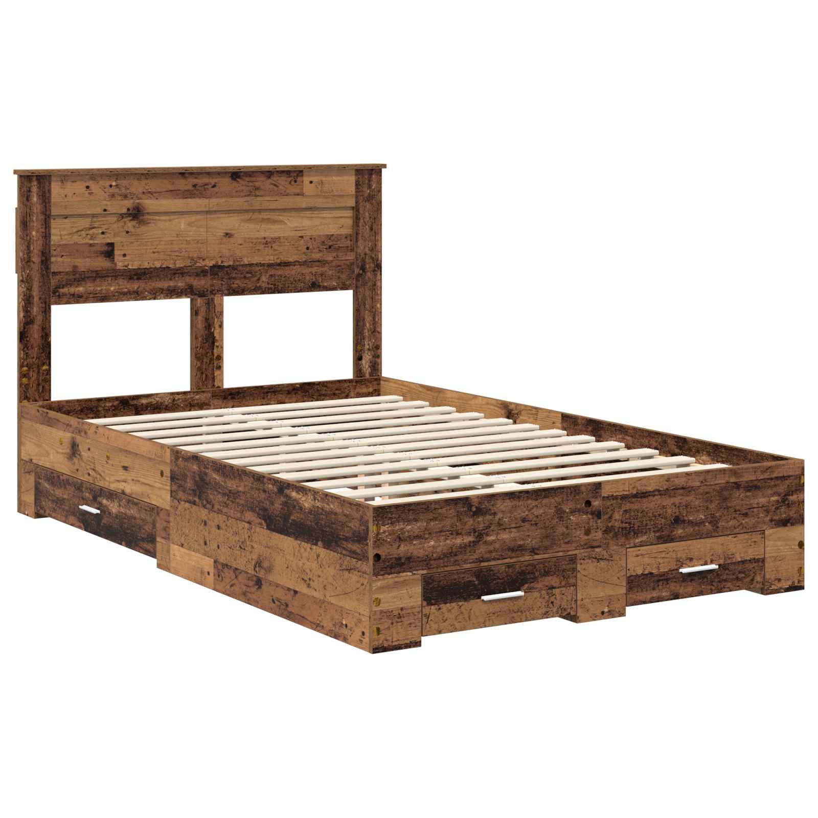 Cadre de lit Bois ancien 120 x 190 cm Bois d'ingénierie - XIOS