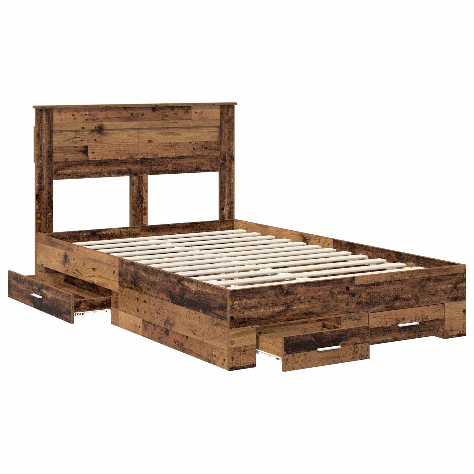 Cadre de lit Bois ancien 120 x 190 cm Bois d'ingénierie - XIOS