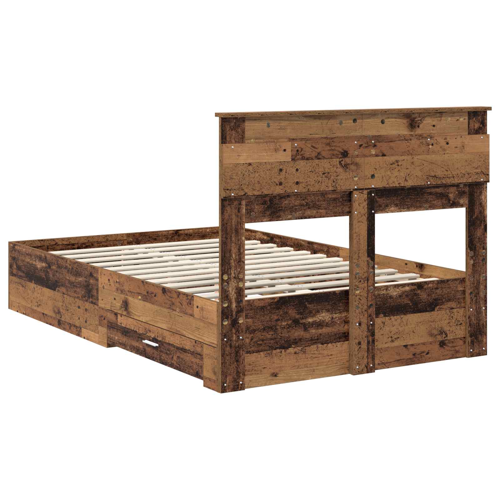 Cadre de lit Bois ancien 120 x 190 cm Bois d'ingénierie - XIOS