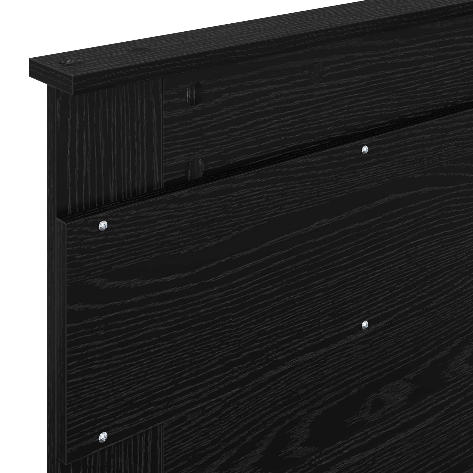 Cadre de lit Chêne noir 100 x 200 cm Bois d'ingénierie - XIOS