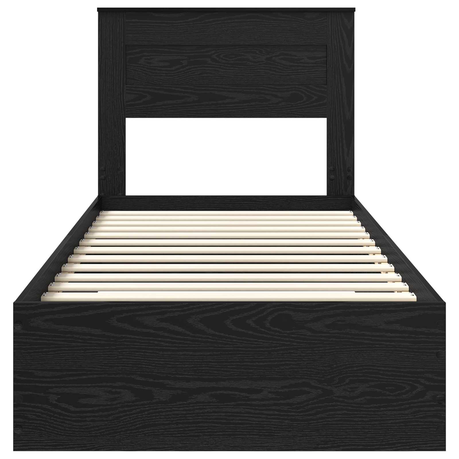 Cadre de lit Chêne noir 100 x 200 cm Bois d'ingénierie - XIOS