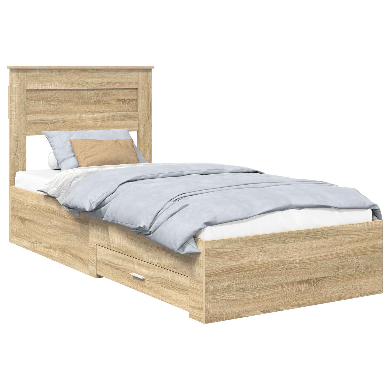 Cadre de lit Chêne Sonoma 100 x 200 cm Bois d'ingénierie - XIOS