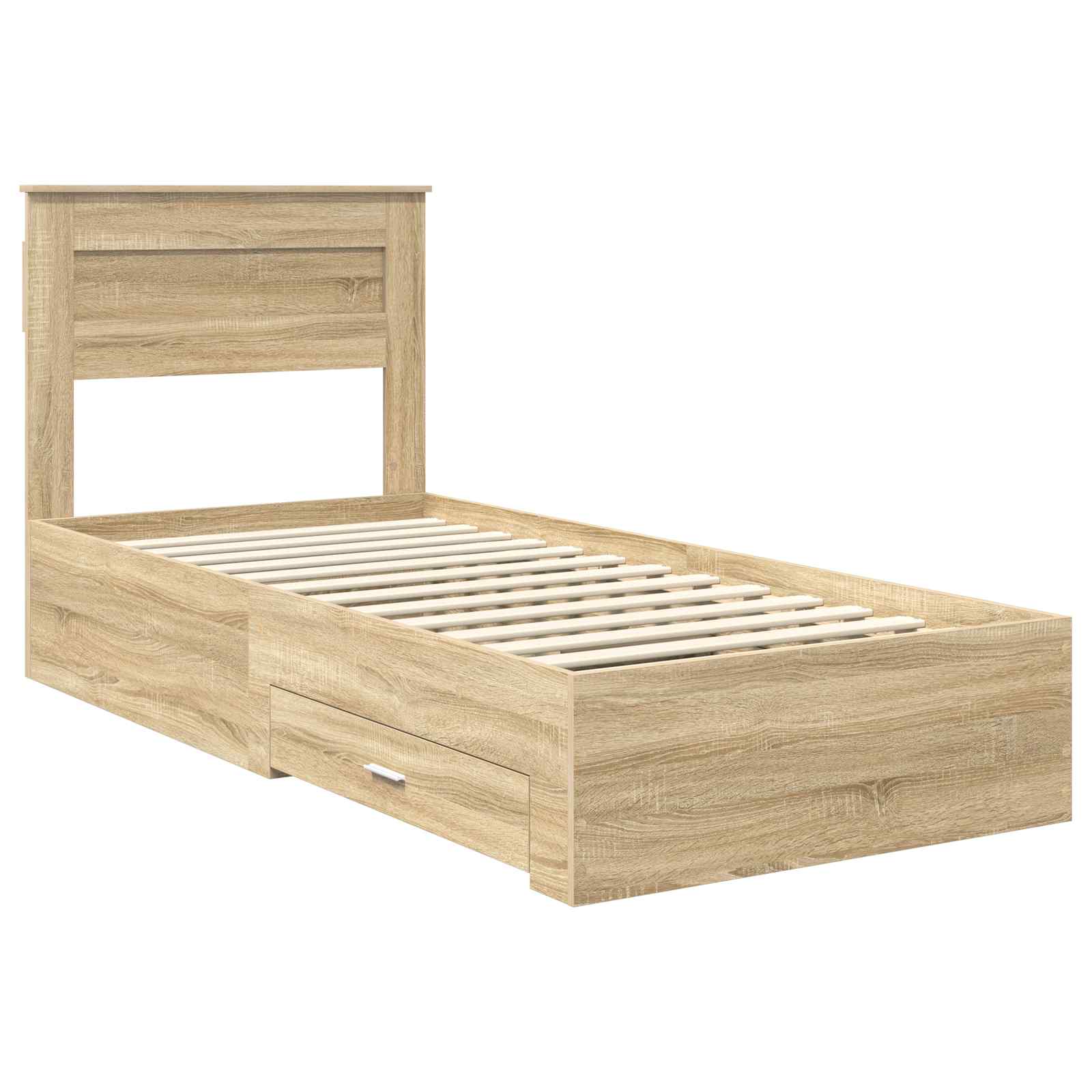 Cadre de lit Chêne Sonoma 100 x 200 cm Bois d'ingénierie - XIOS
