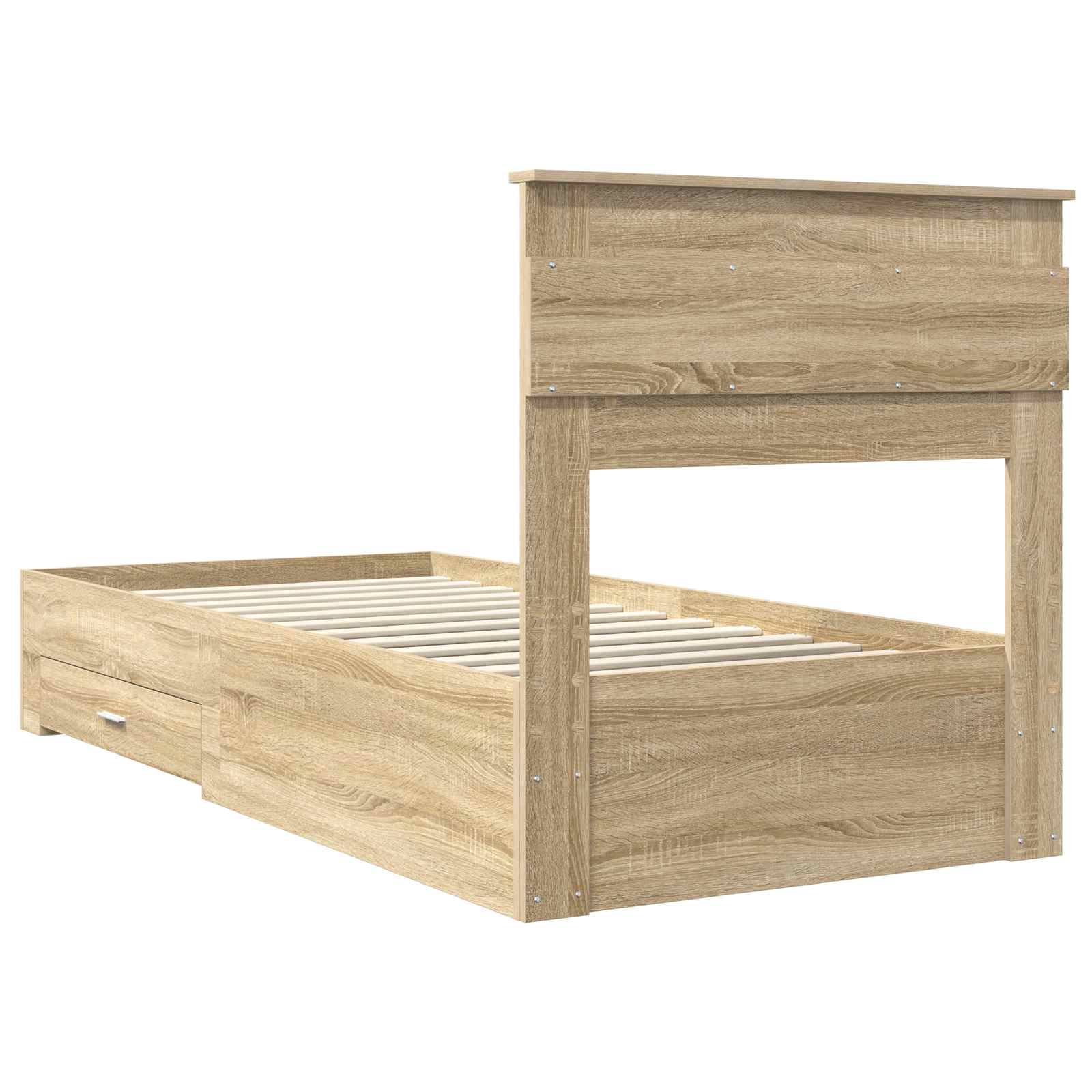 Cadre de lit Chêne Sonoma 100 x 200 cm Bois d'ingénierie - XIOS