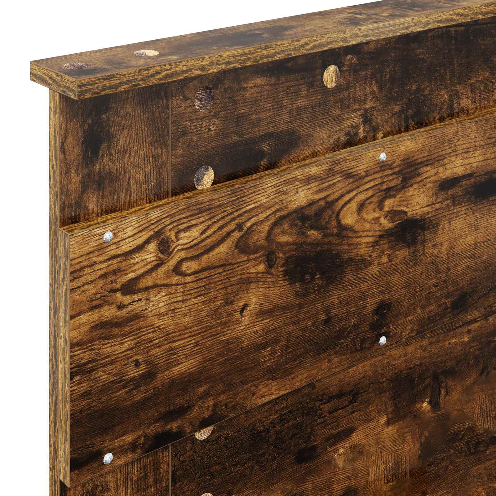 Cadre de lit Chêne fumé 100 x 200 cm Bois d'ingénierie - XIOS