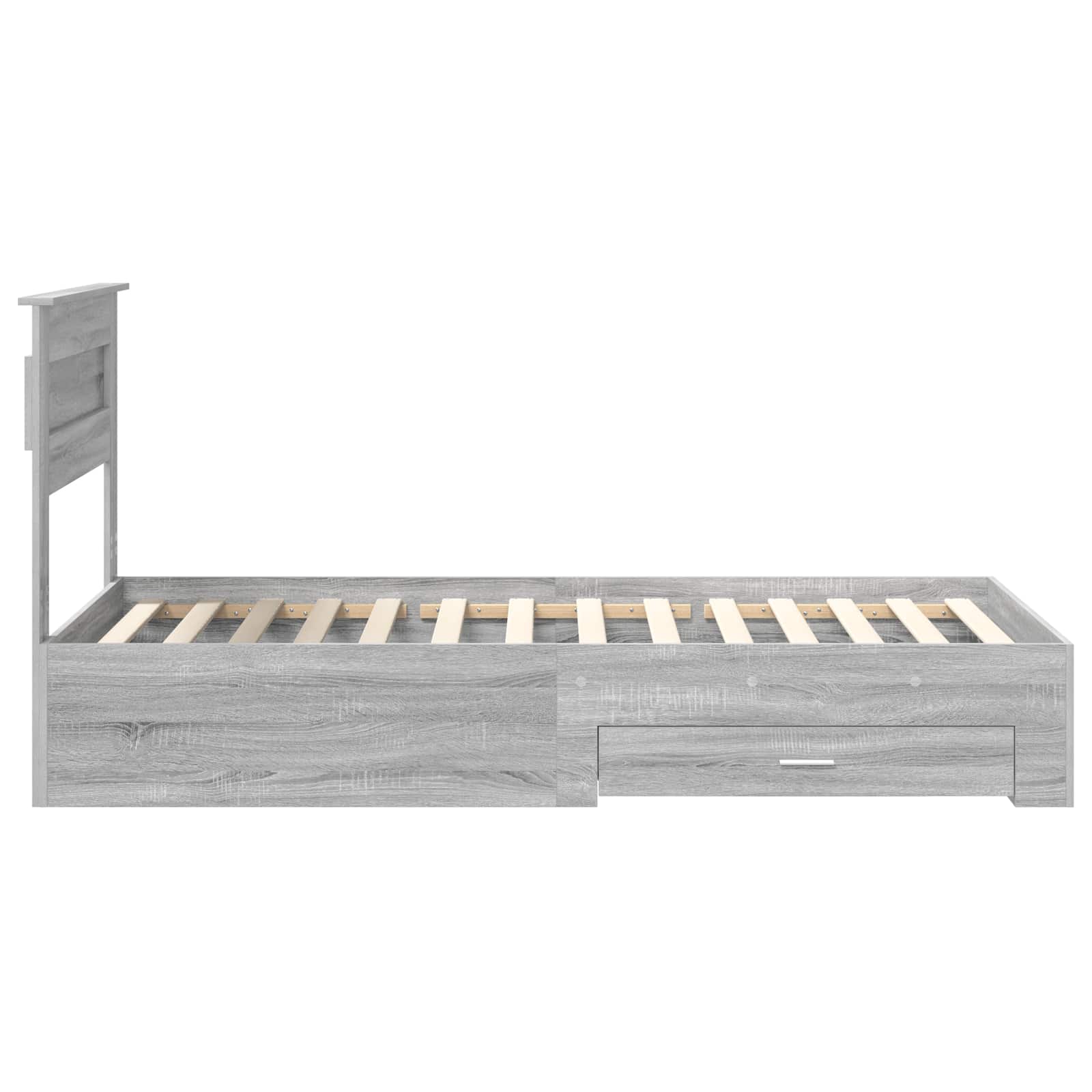 Cadre de lit Gris Sonoma 100 x 200 cm Bois d'ingénierie - XIOS
