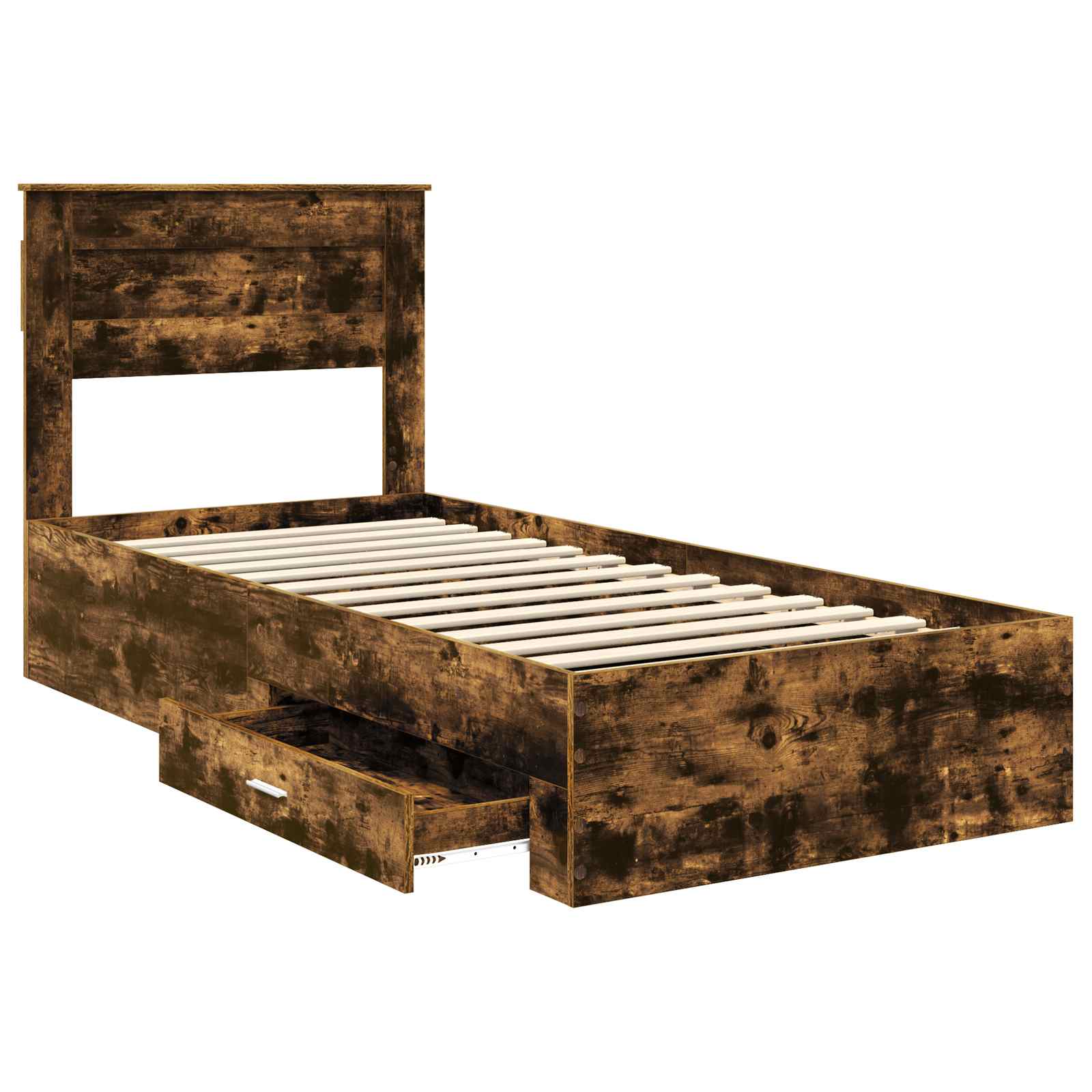 Cadre de lit Chêne fumé 90 x 190 cm Bois d'ingénierie - XIOS