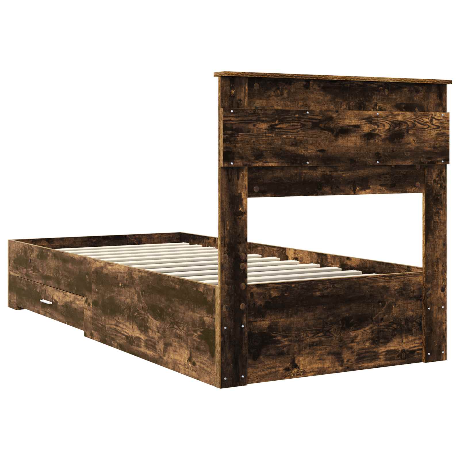 Cadre de lit Chêne fumé 90 x 190 cm Bois d'ingénierie - XIOS