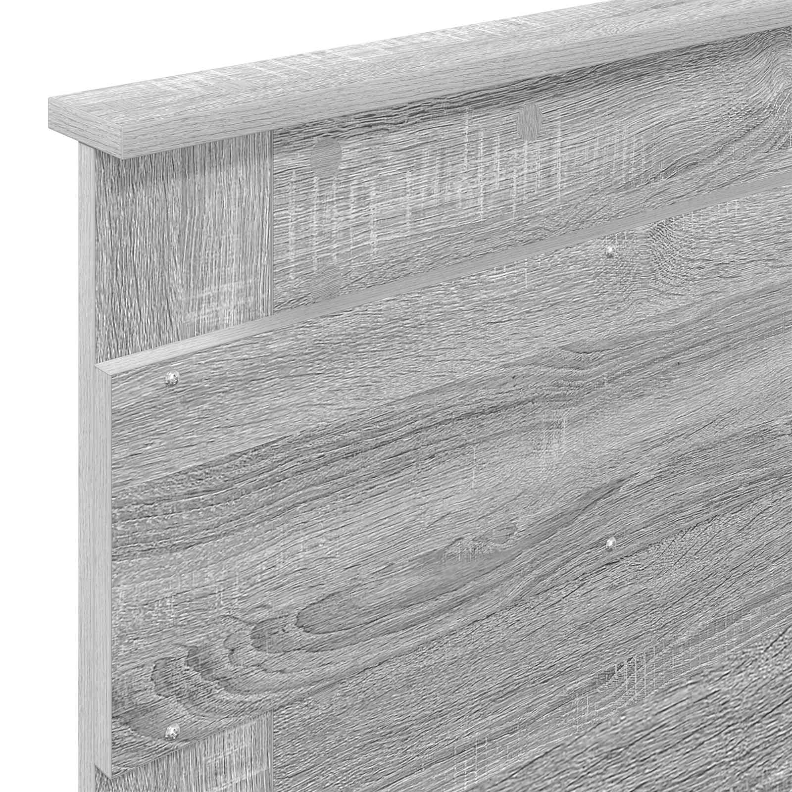 Cadre de lit Gris Sonoma 90 x 190 cm Bois d'ingénierie - XIOS