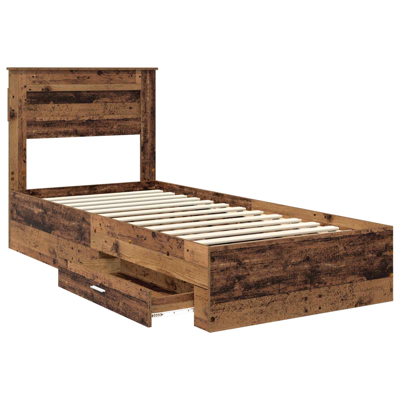 Cadre de lit Bois ancien 90 x 200 cm Bois d'ingénierie - XIOS