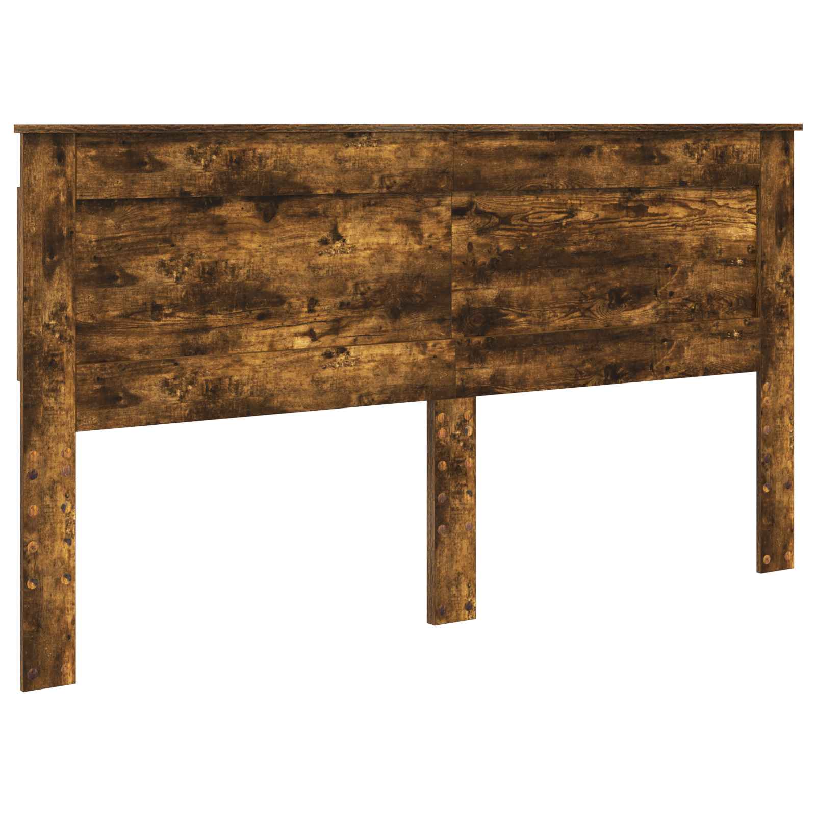 Cadre de lit Chêne fumé 200 x 200 cm Pin massif - XIOS