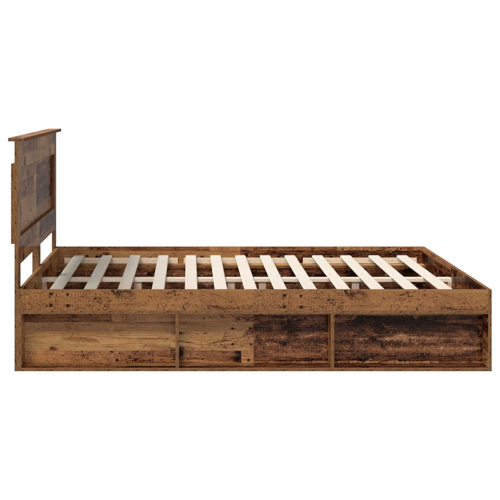 Cadre de lit Bois ancien 200 x 200 cm Pin massif - XIOS