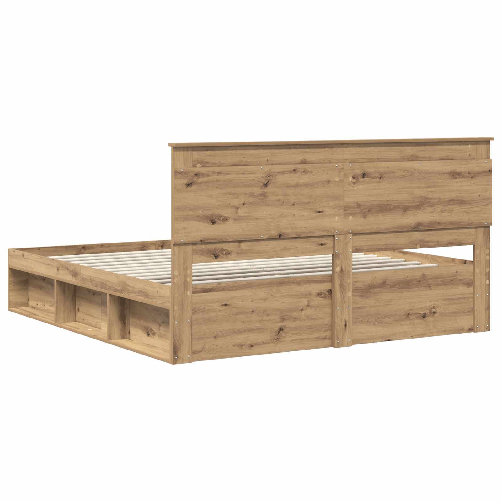 Cadre de lit Chêne artisan 180 x 200 cm Pin massif - XIOS