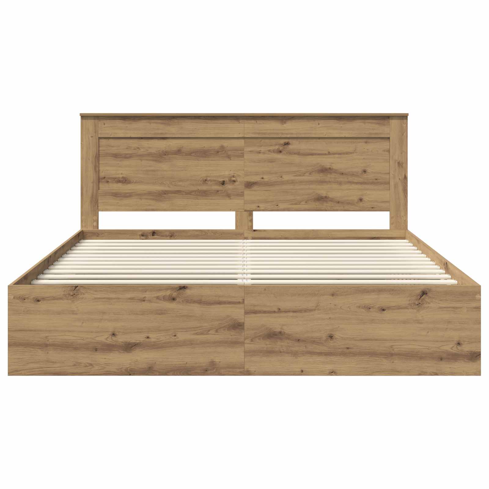 Cadre de lit Chêne artisan 180 x 200 cm Pin massif - XIOS