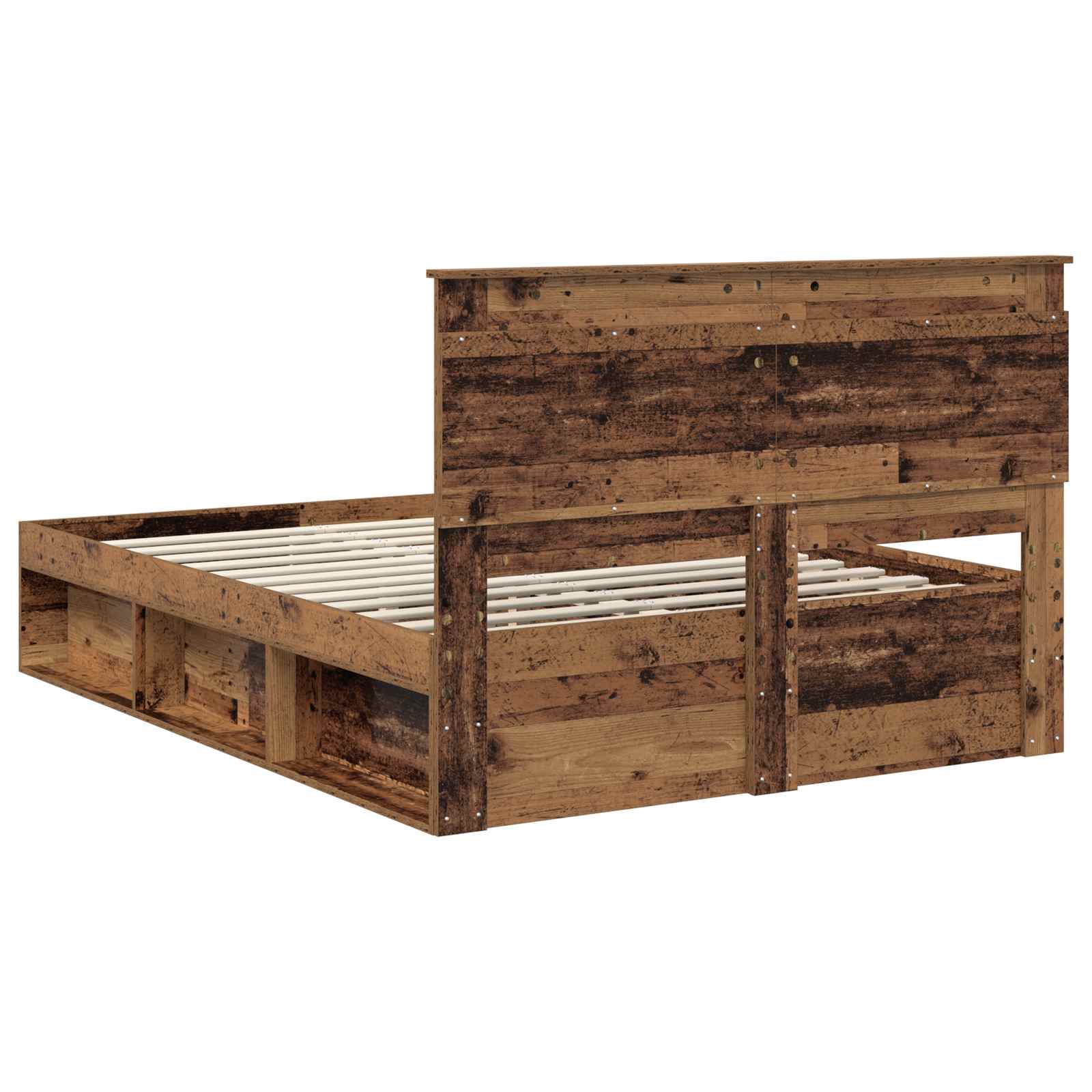 Cadre de lit Bois ancien 150 x 200 cm Pin massif - XIOS