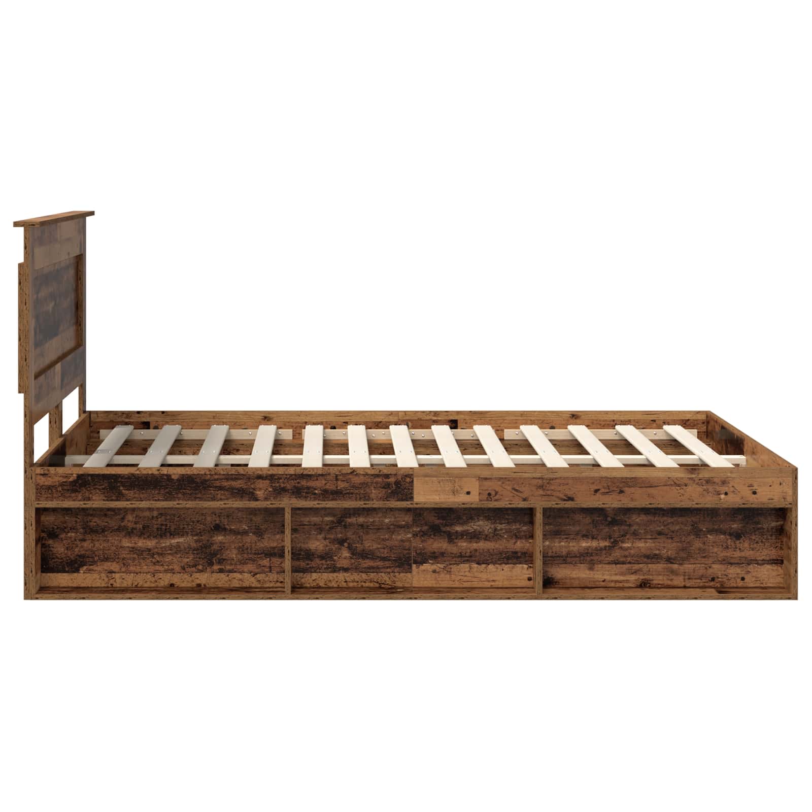 Cadre de lit Bois ancien 150 x 200 cm Pin massif - XIOS