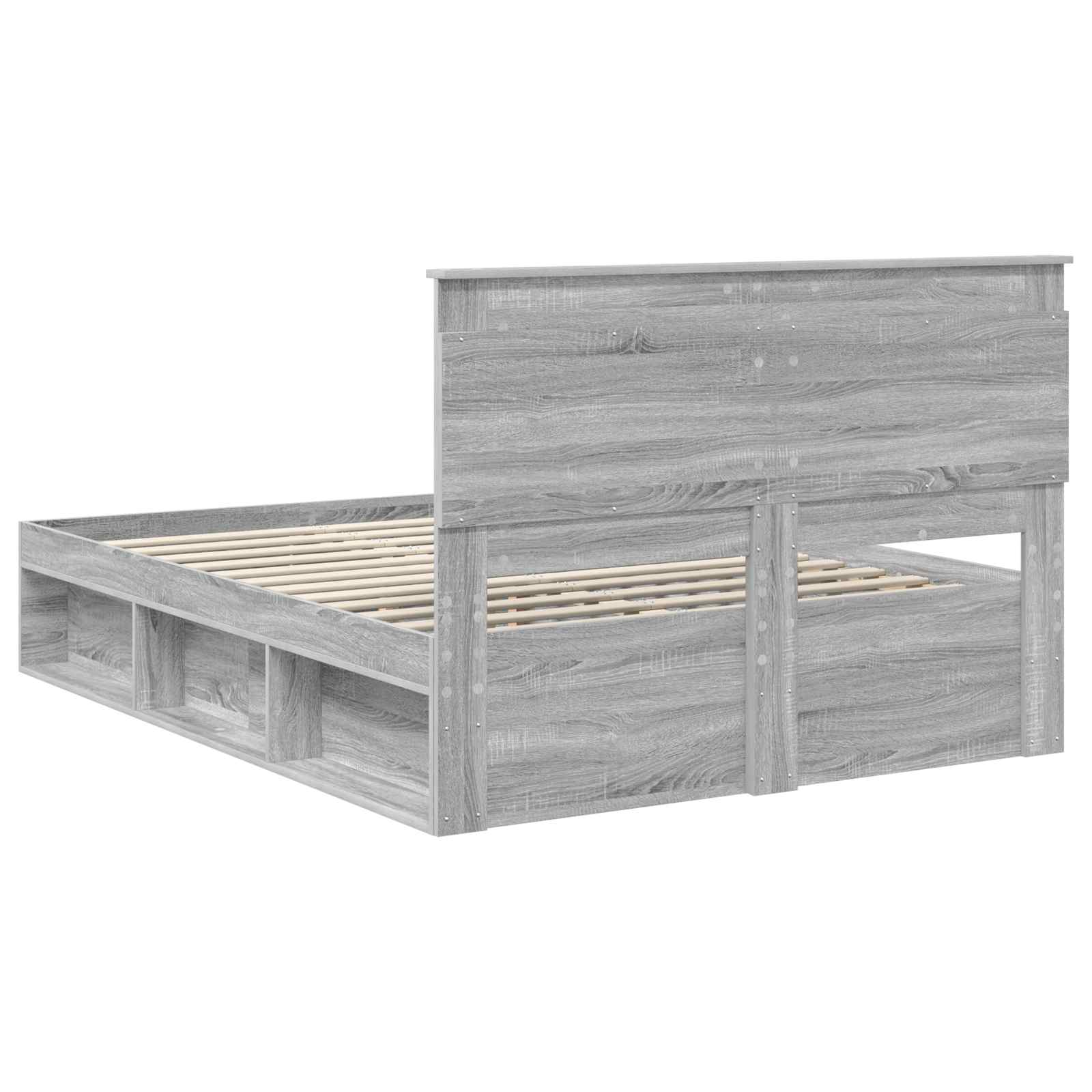Cadre de lit Gris Sonoma 140 x 200 cm Pin massif