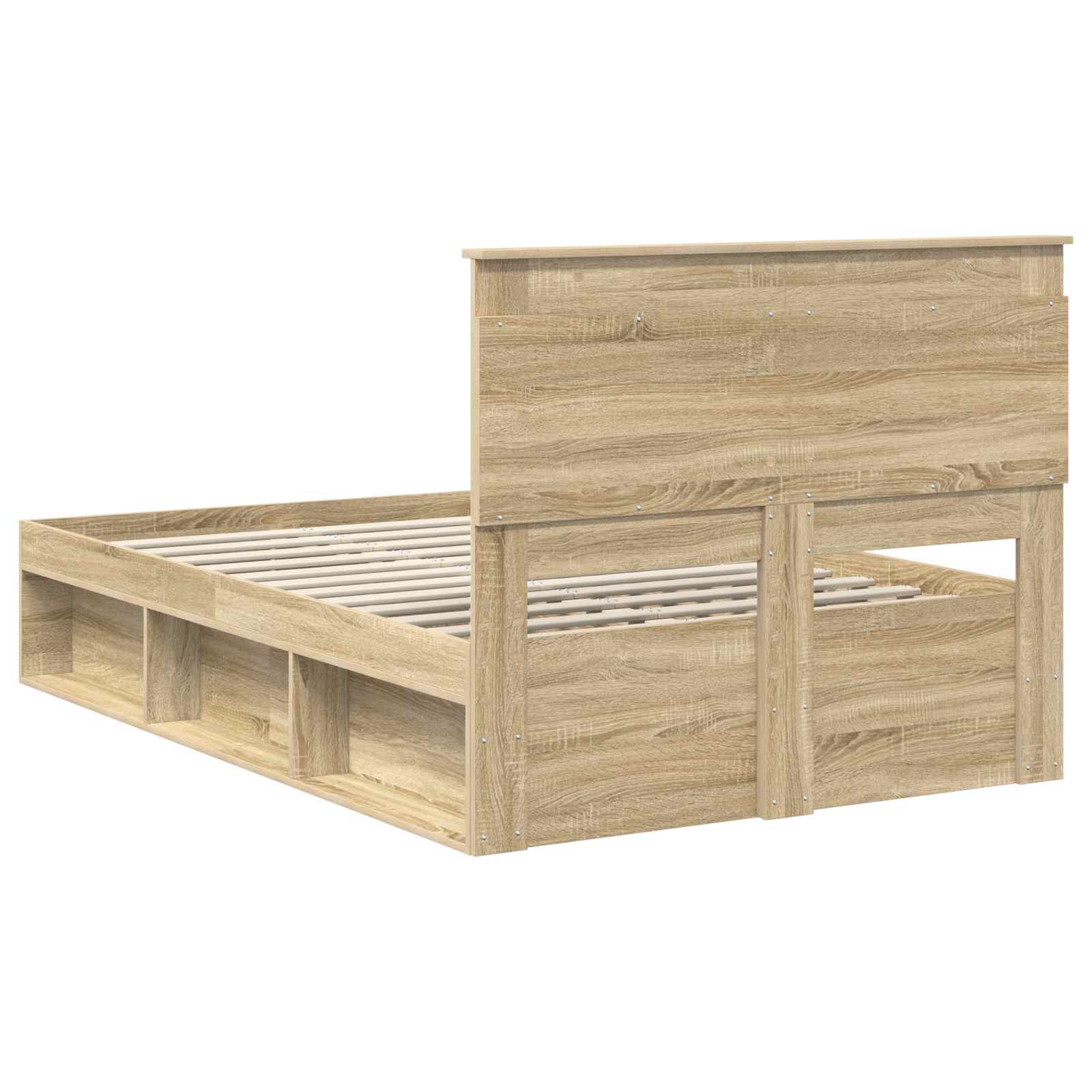 Cadre de lit avec tête de lit Sonoma 120 x 190 cm Pin massif - XIOS