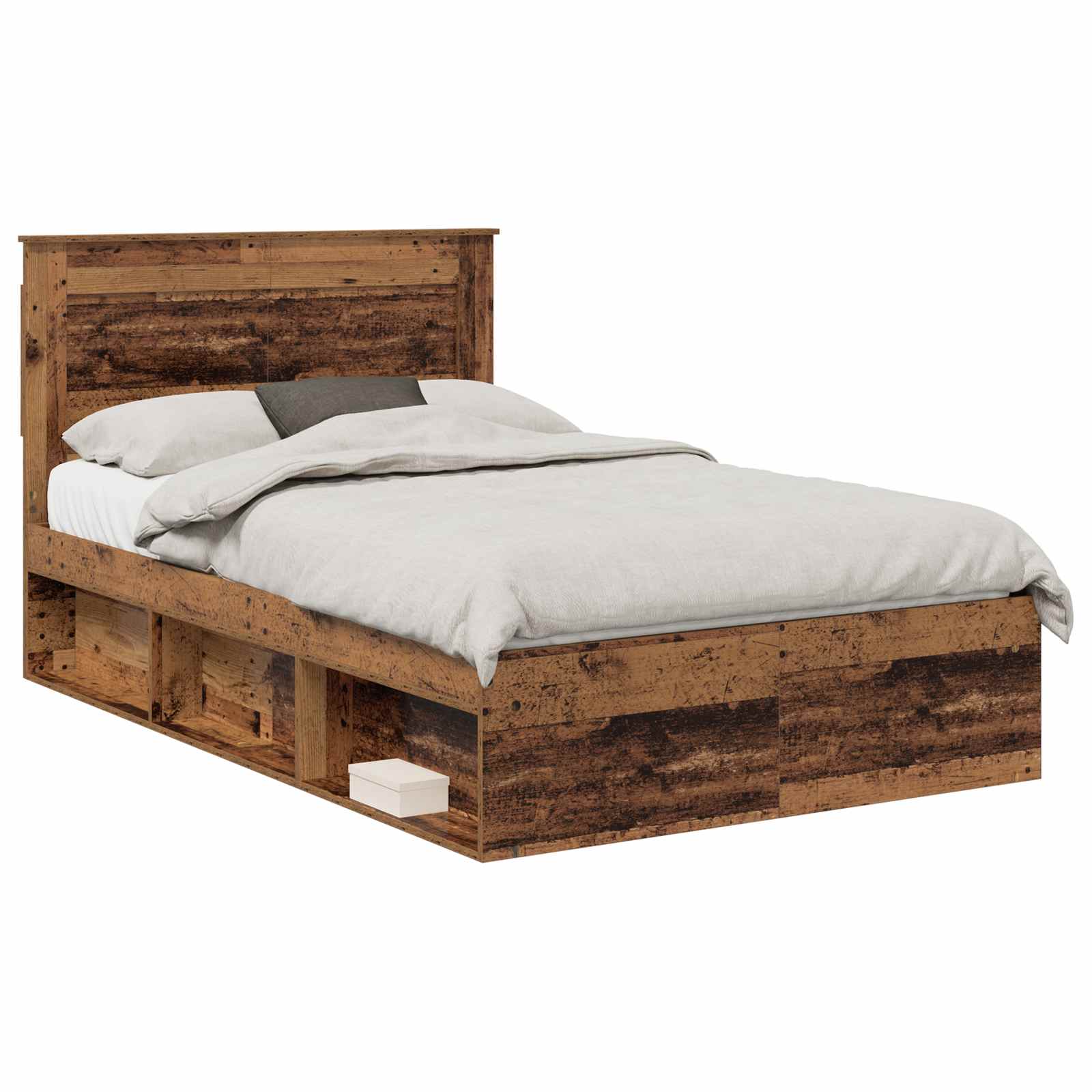 Cadre de lit Bois ancien 120 x 190 cm Pin massif - XIOS