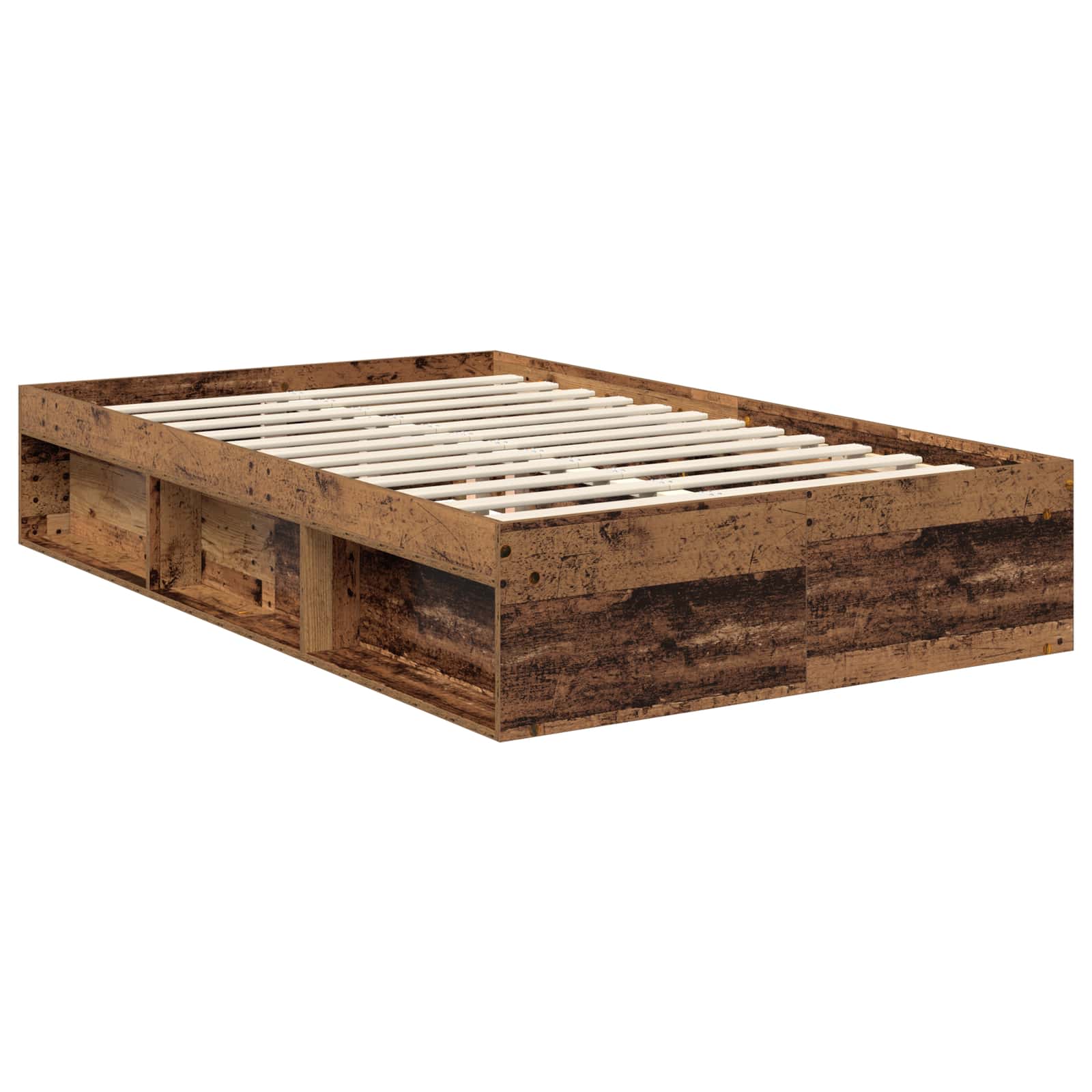 Cadre de lit Bois ancien 120 x 190 cm Pin massif - XIOS