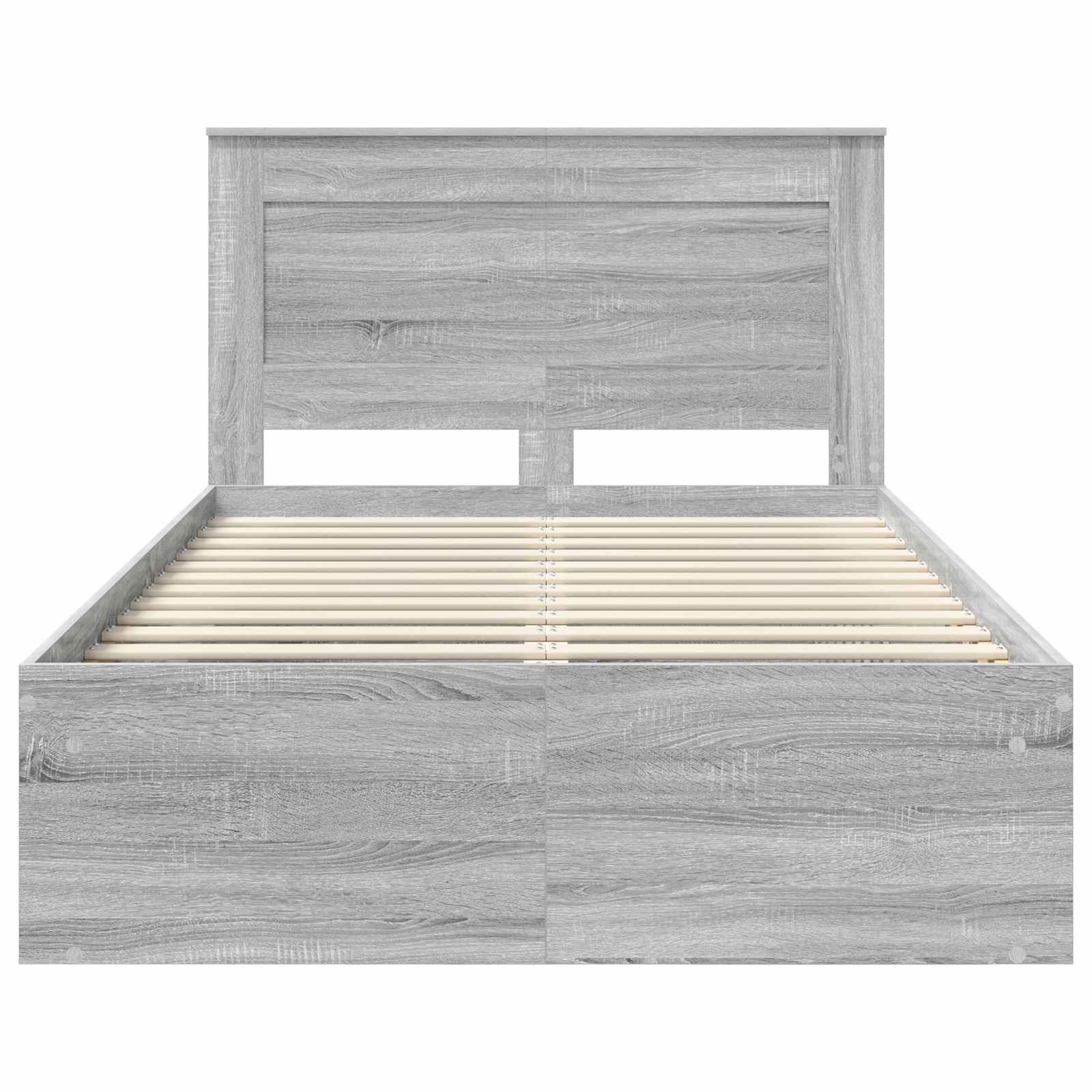 Cadre de lit Gris Sonoma 120 x 200 cm Pin massif - XIOS
