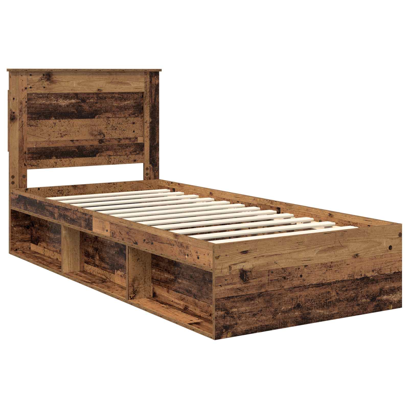 Cadre de lit Bois ancien 90 x 200 cm Pin massif - XIOS