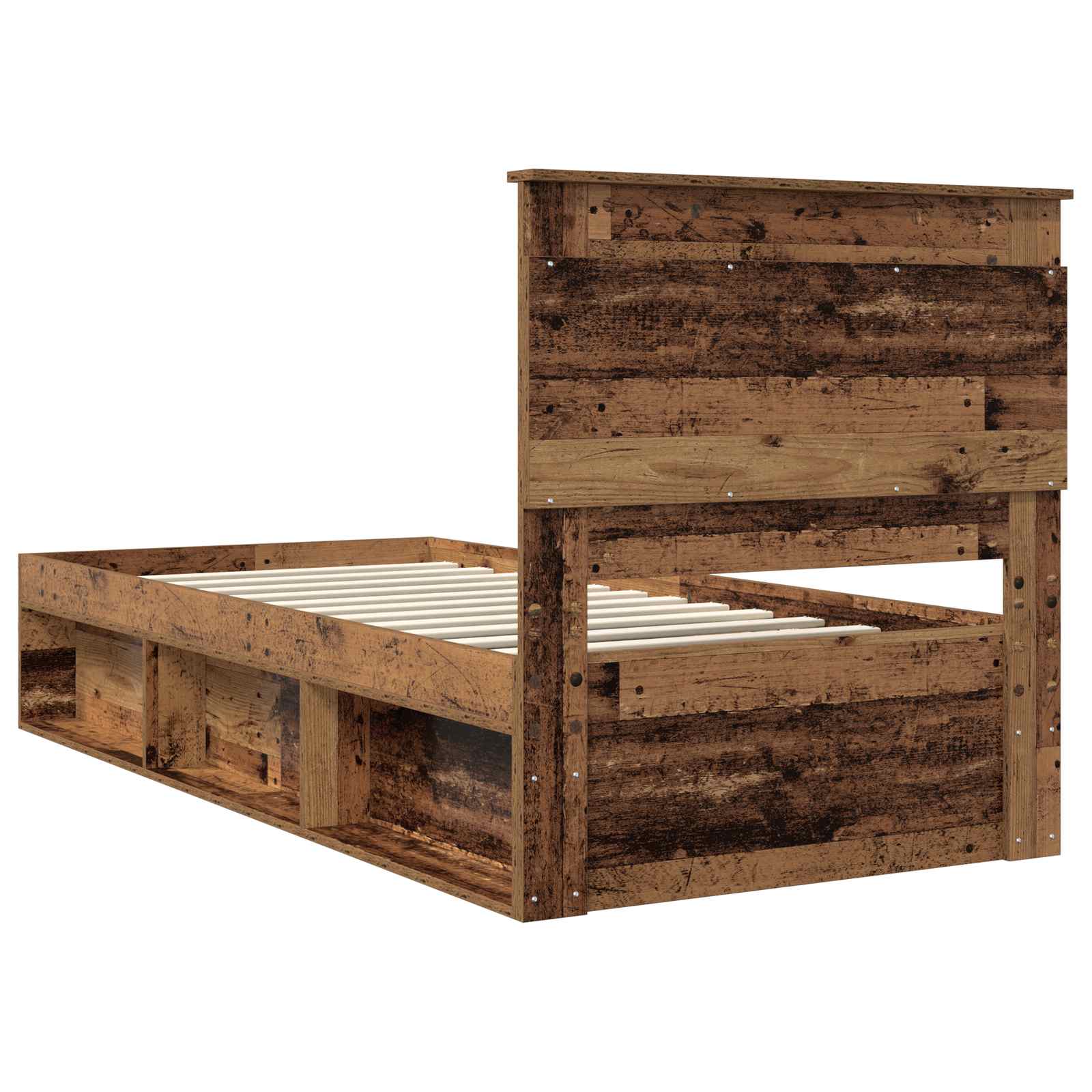 Cadre de lit Bois ancien 90 x 200 cm Pin massif - XIOS