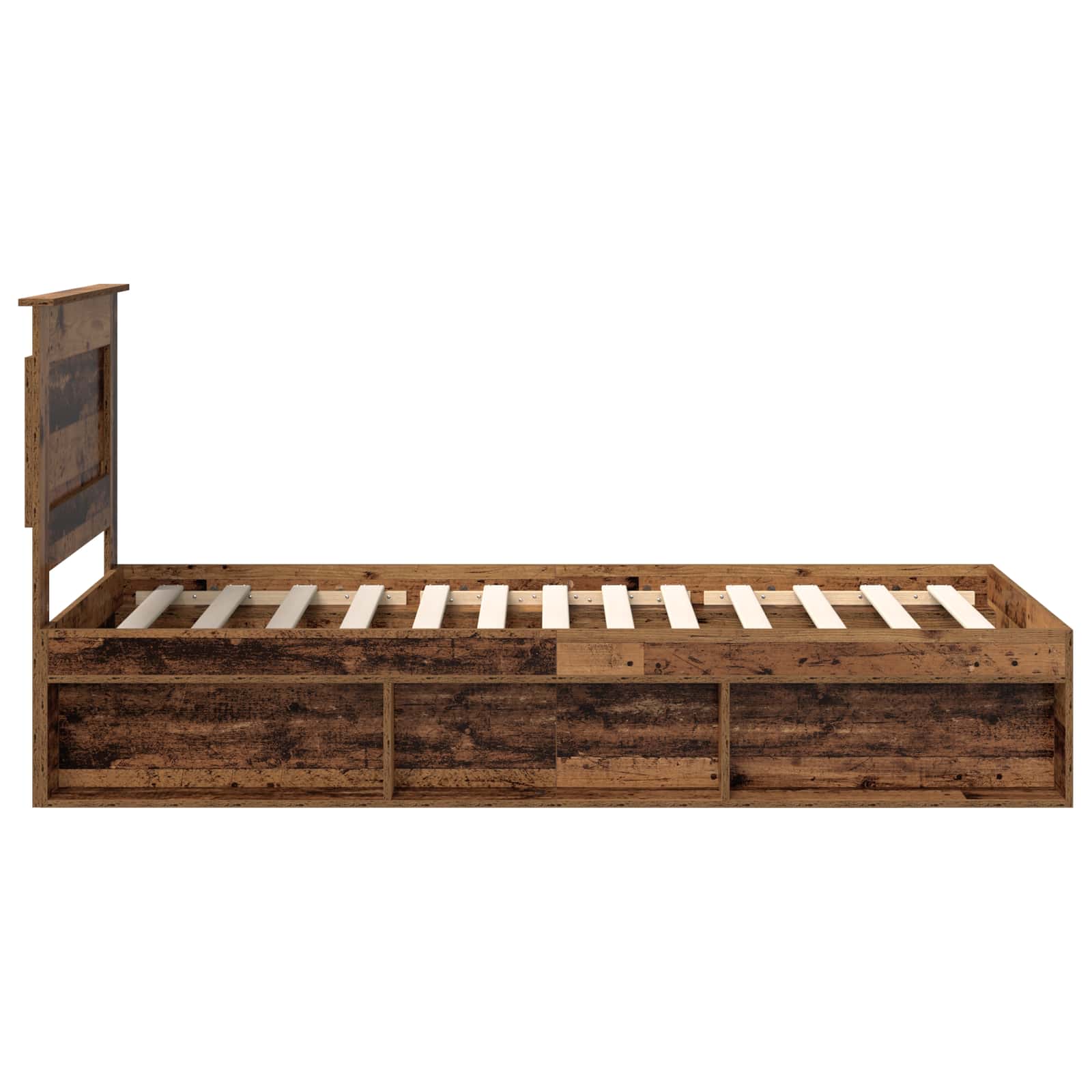 Cadre de lit Bois ancien 90 x 200 cm Pin massif - XIOS