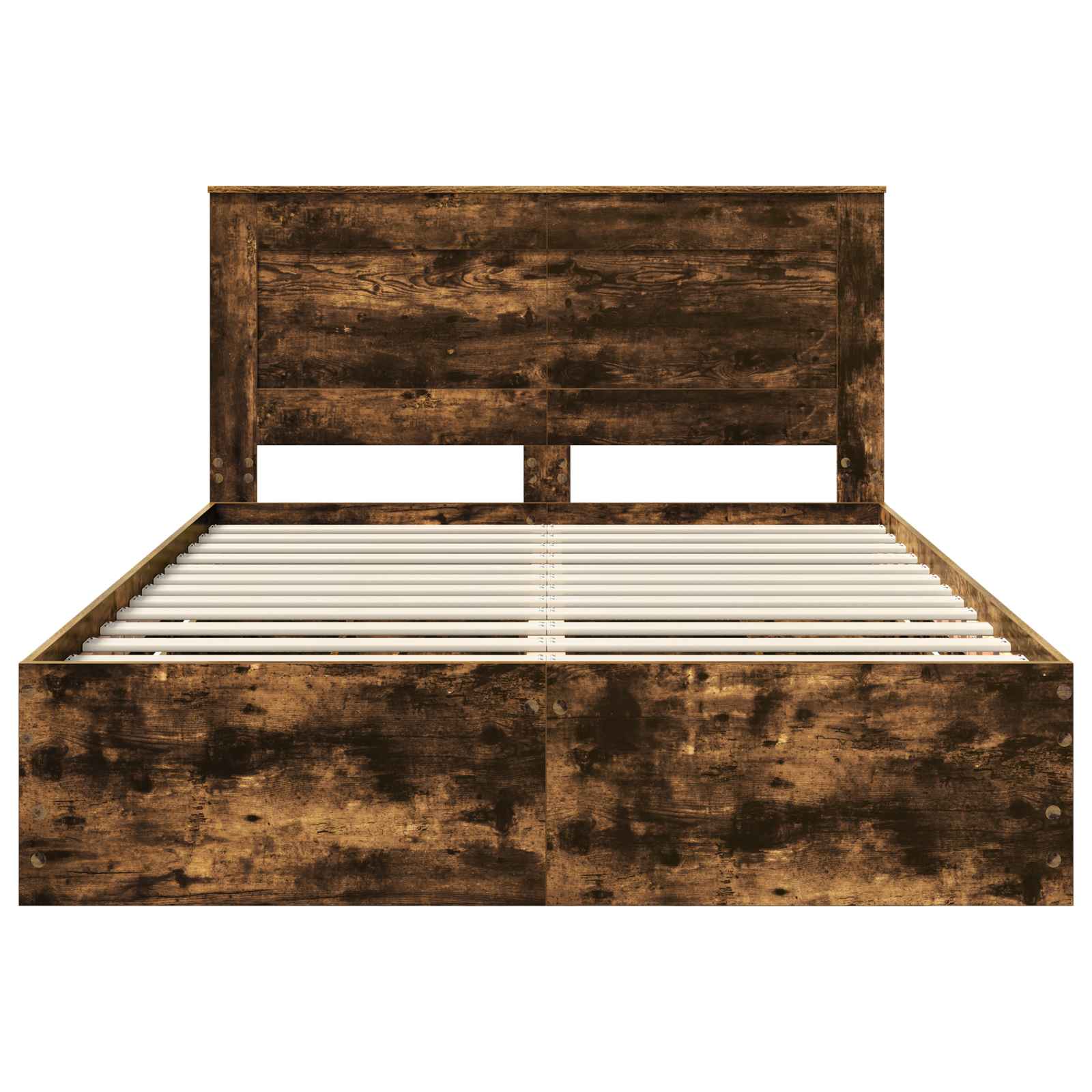 Cadre de lit Chêne fumé 140 x 200 cm Bois Ingénierie - XIOS