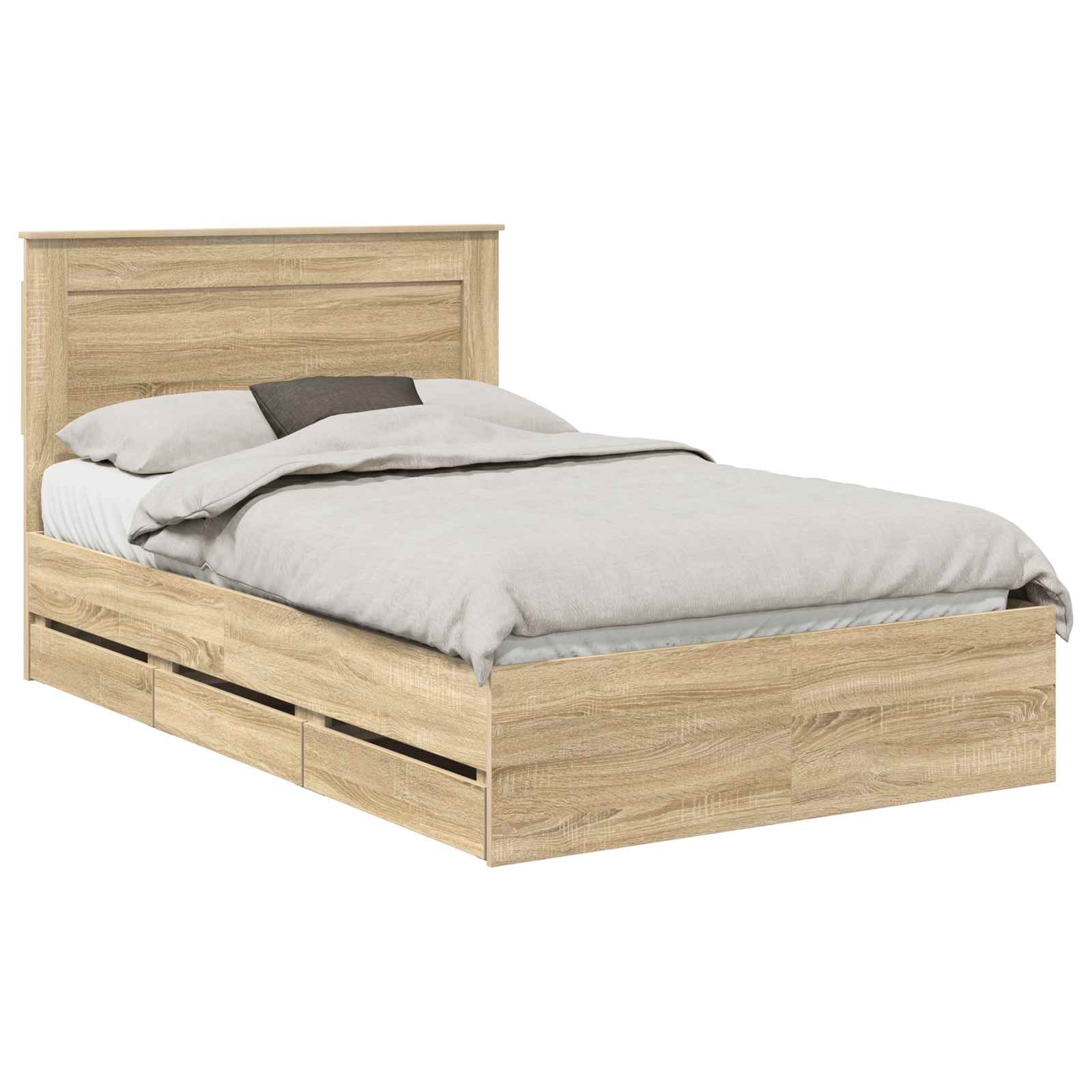 Cadre de lit Chêne Sonoma 120 x 190 cm Bois Ingénierie - XIOS