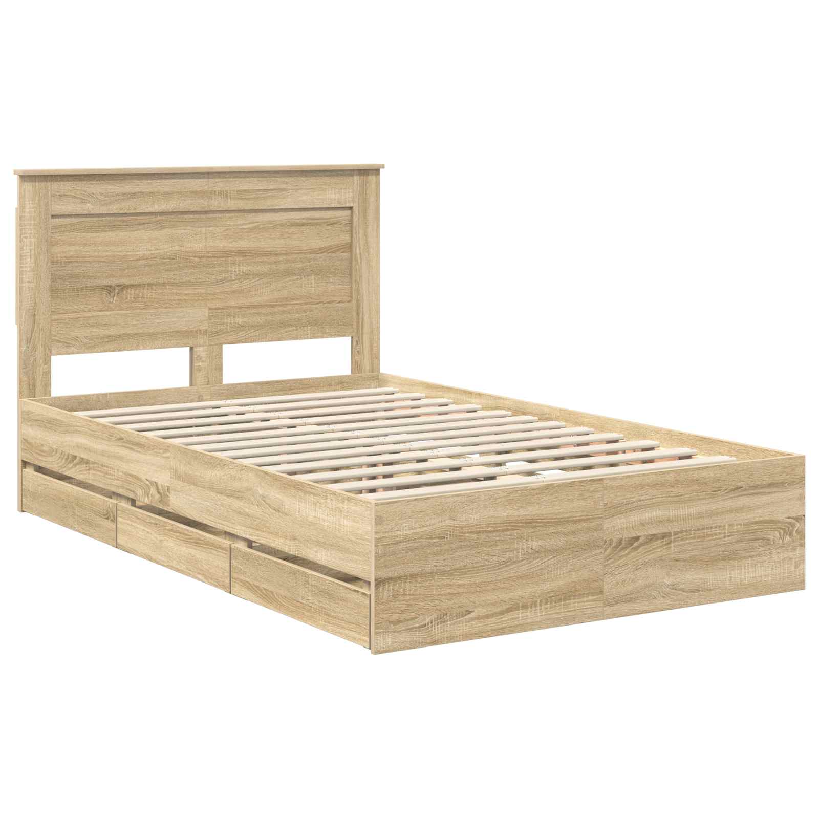 Cadre de lit Chêne Sonoma 120 x 190 cm Bois Ingénierie - XIOS